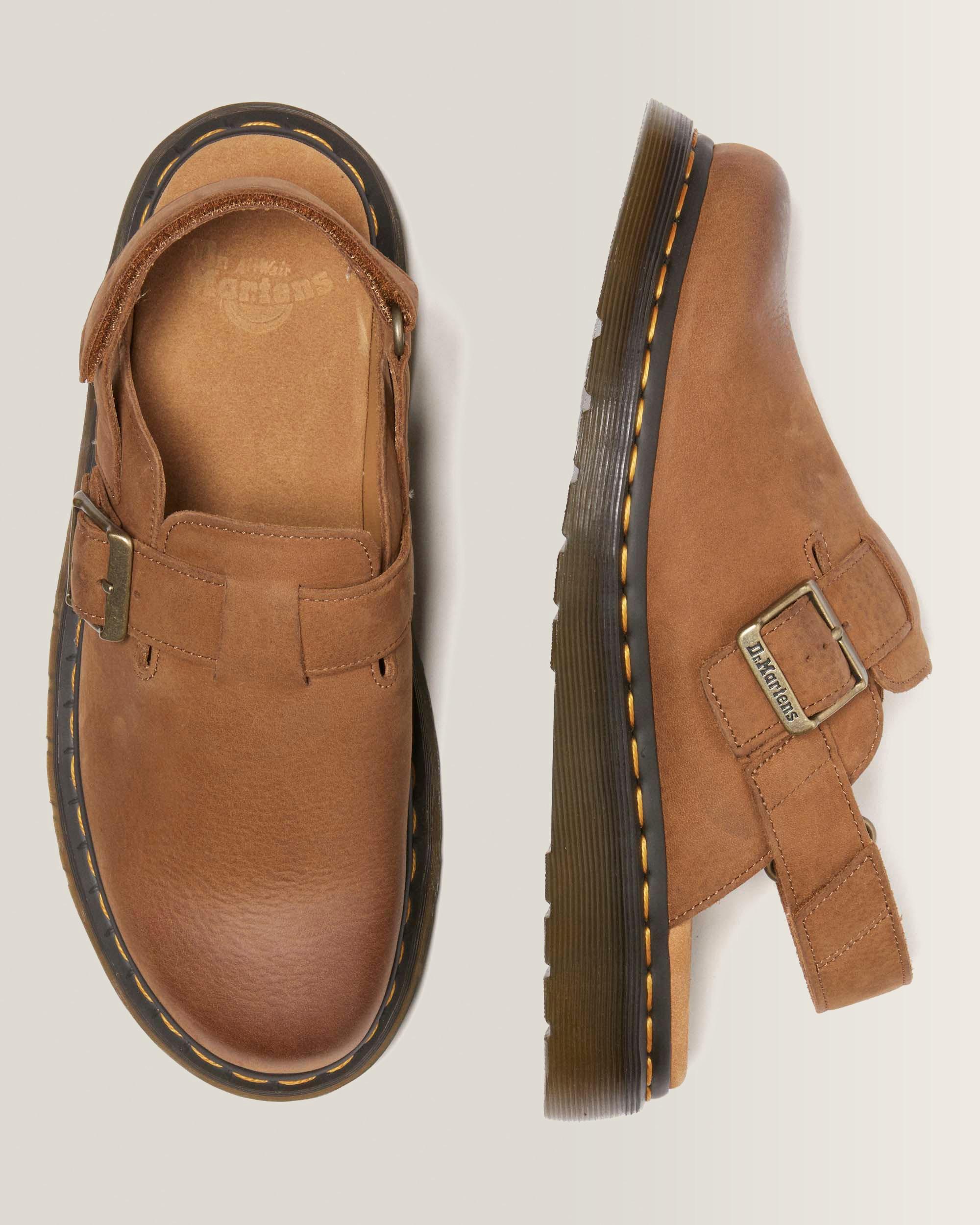 Jorge II getrommeld nubuck mules