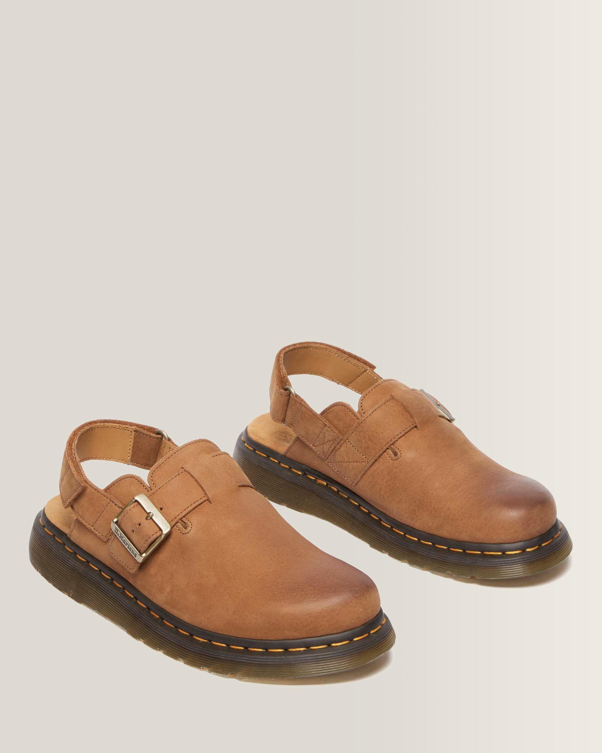 Jorge II getrommeld nubuck mules