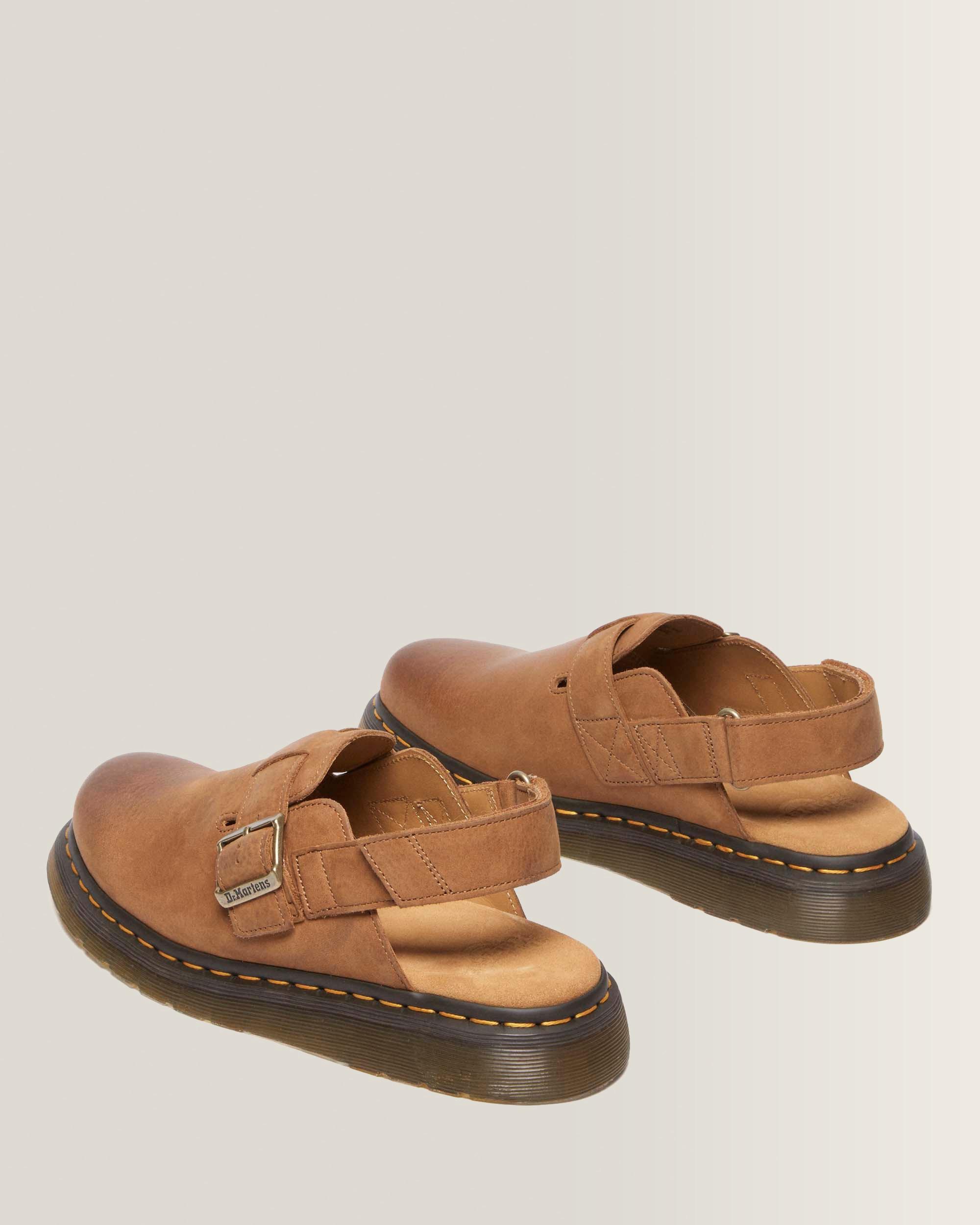 Jorge Ii Tumbled Nubuck Mules in Desert Brown | Dr. Martens™