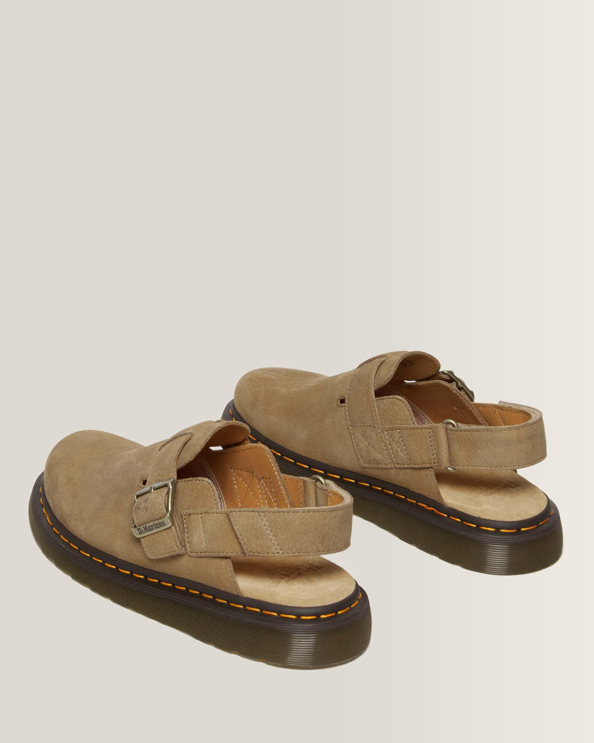 Jorge Mules II in pelle nabuk martellata con cinturino posteriore