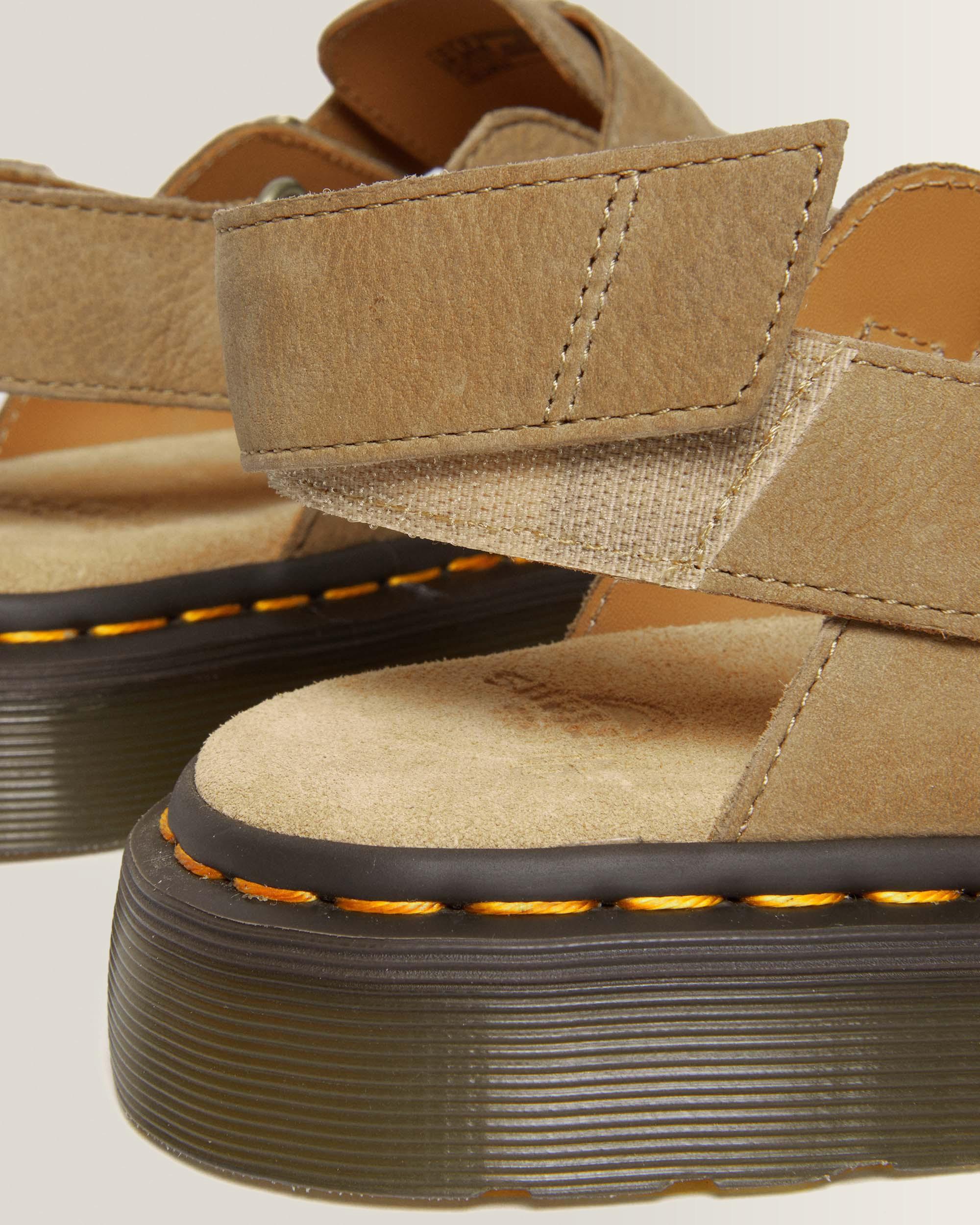 Jorge Mules II in pelle nabuk martellata con cinturino posteriore