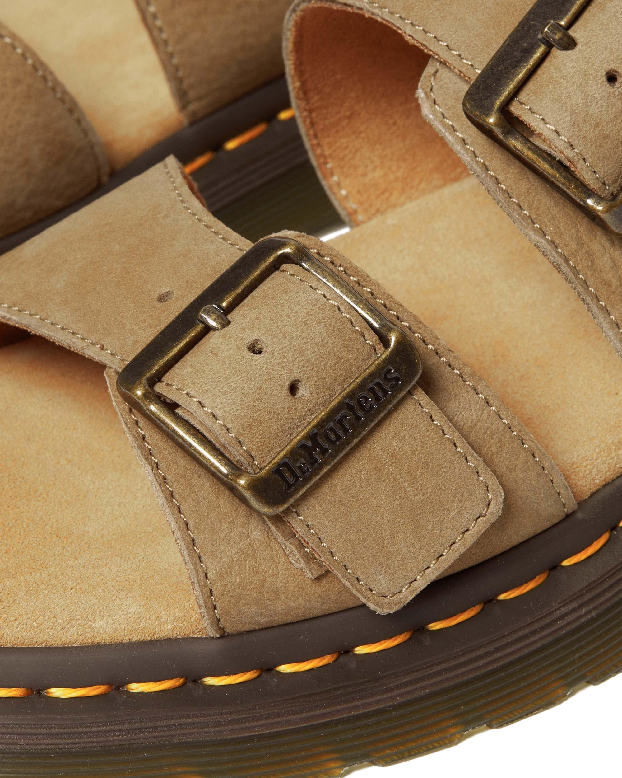Sandalias Josef de piel nobuk con hebilla
