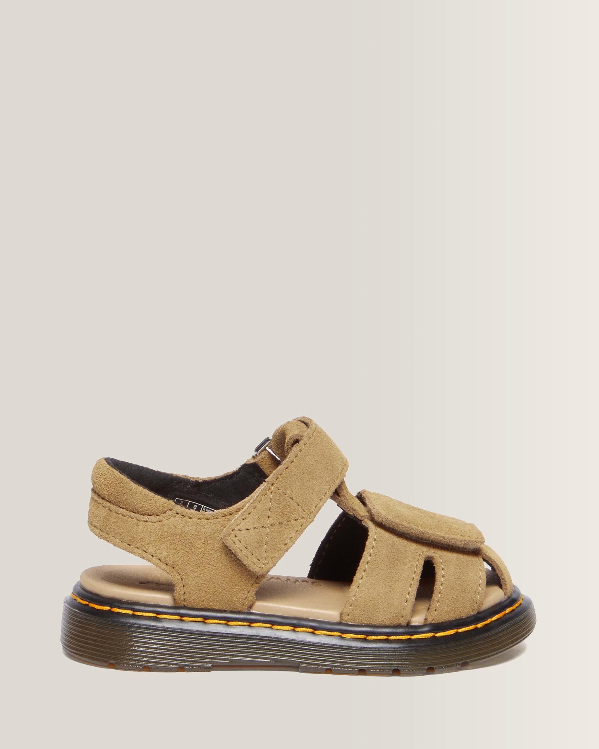 Sandalias Moby II de ante Bronx cámel para niños
