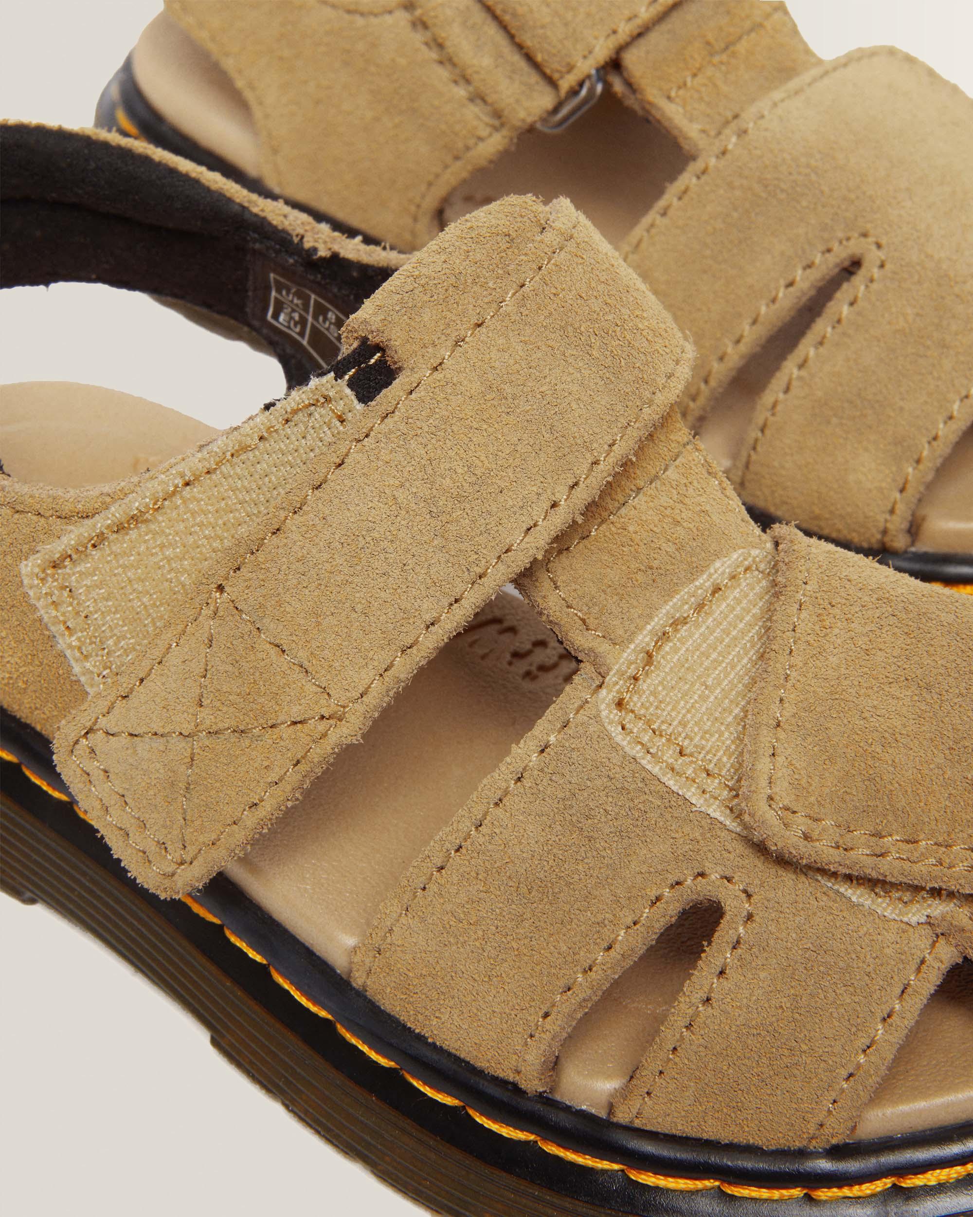 Sandalias Moby II de ante Bronx cámel para niños