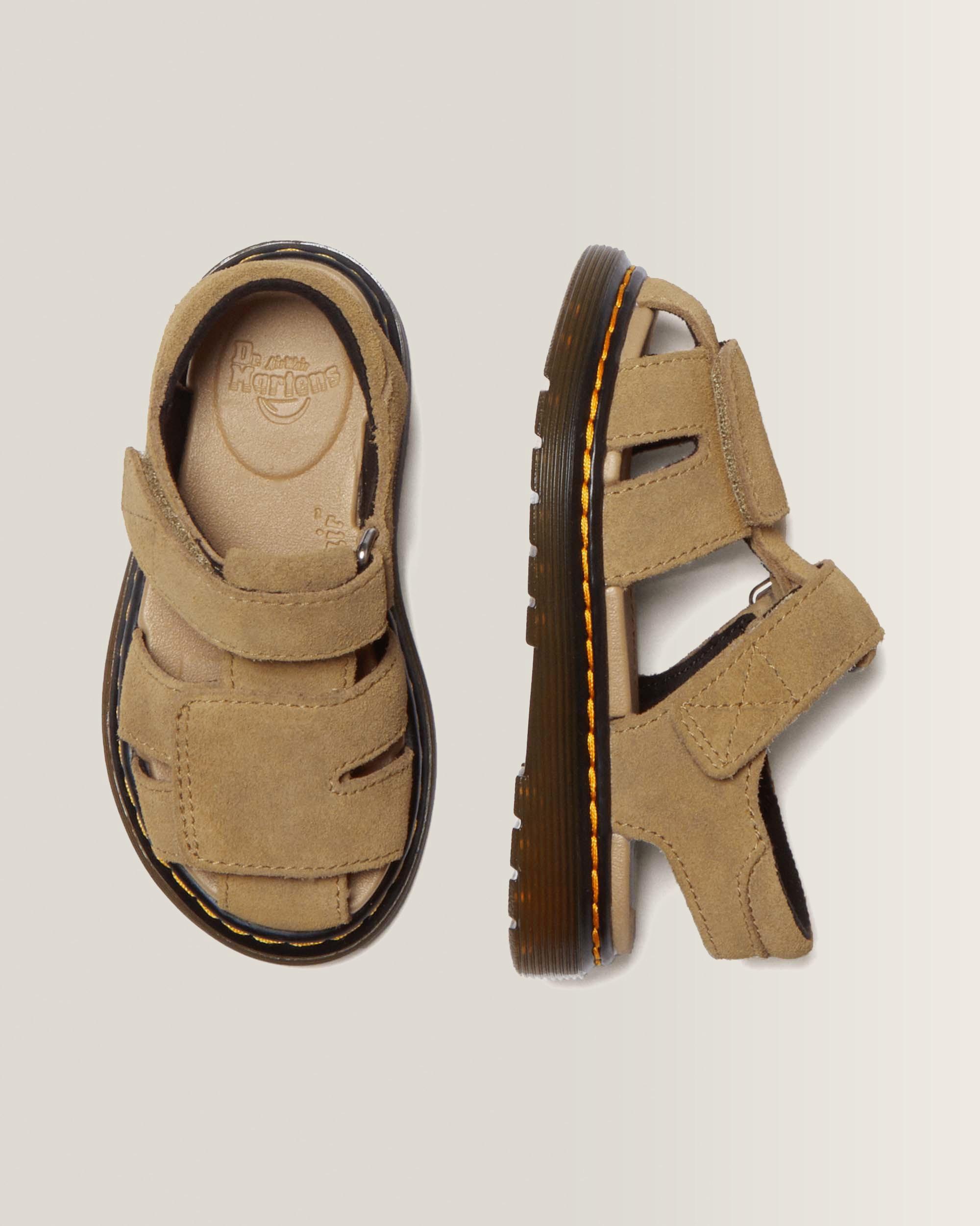 Sandalias Moby II de ante Bronx cámel para niños