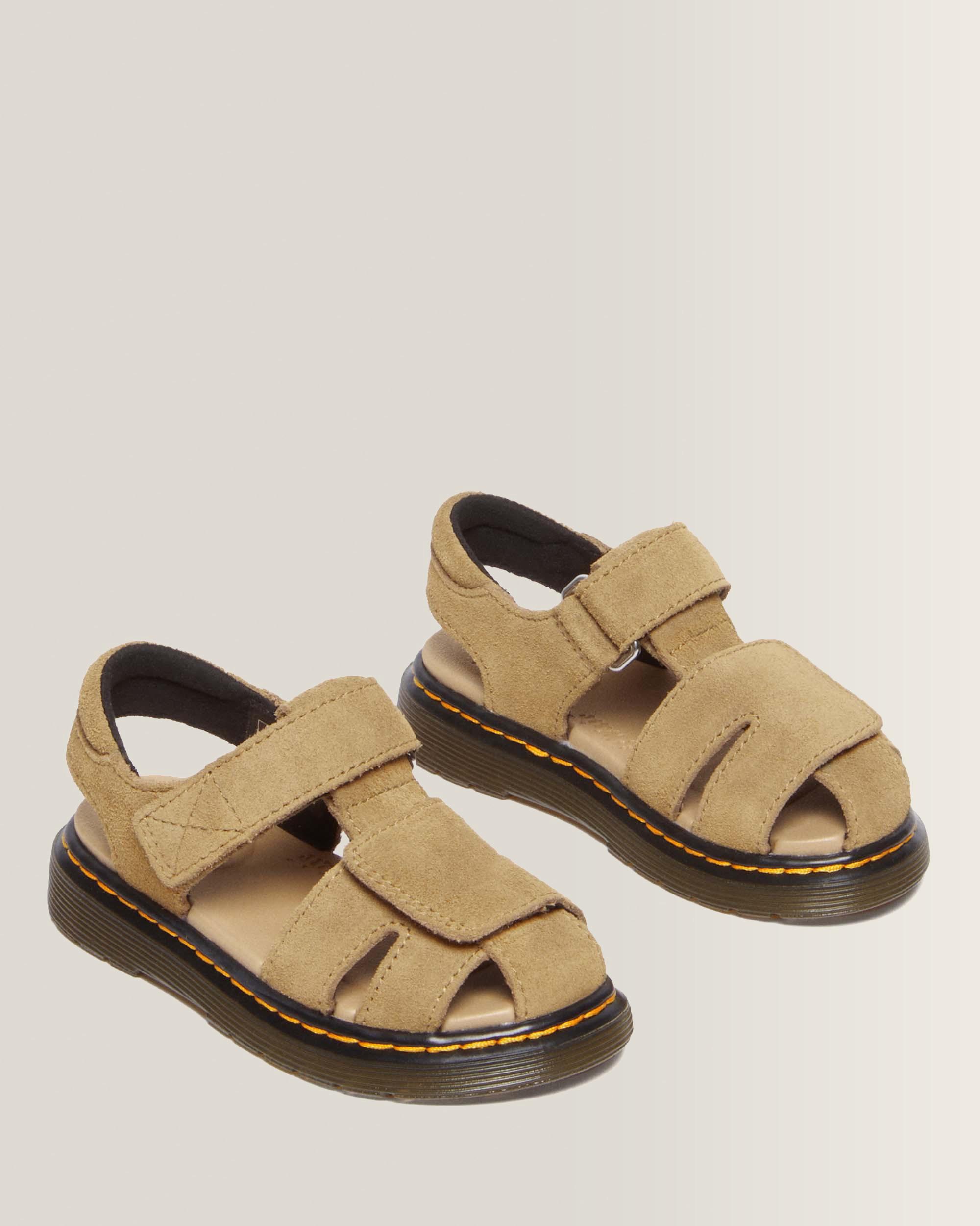 Sandalias Moby II de ante Bronx cámel para niños