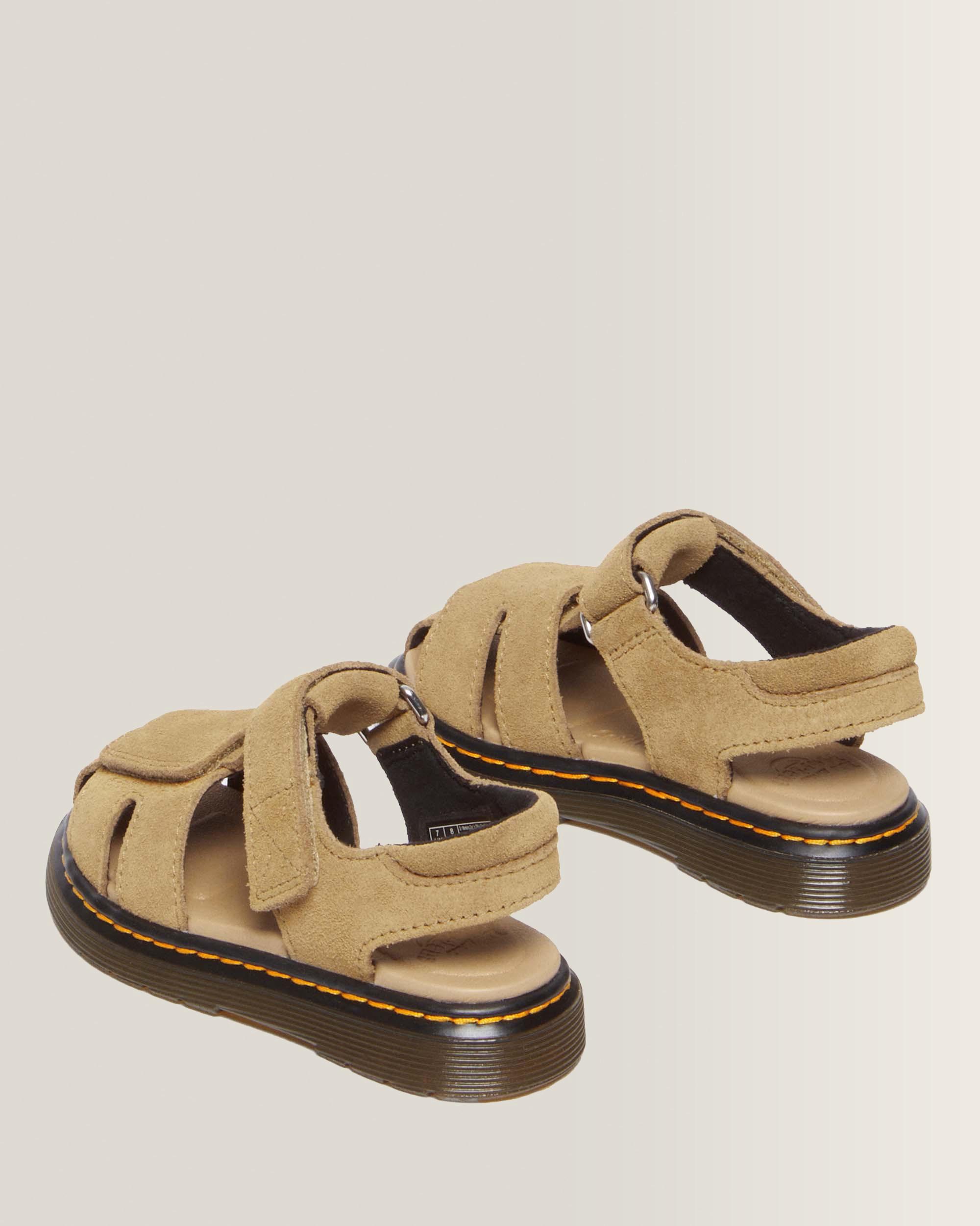 Sandalias Moby II de ante Bronx cámel para niños