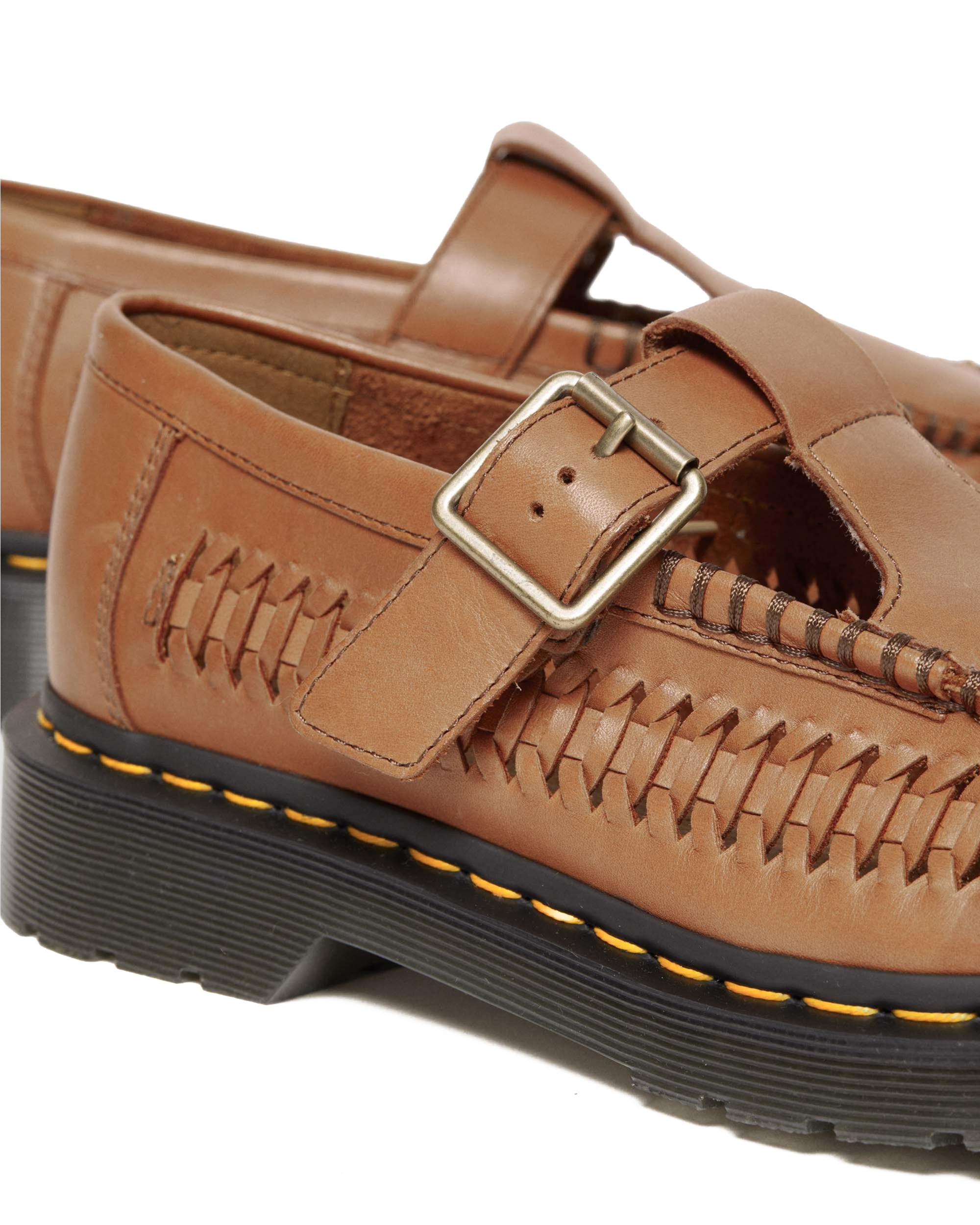 Adrian T-Bar Woven Leather Mary Jane -kengät