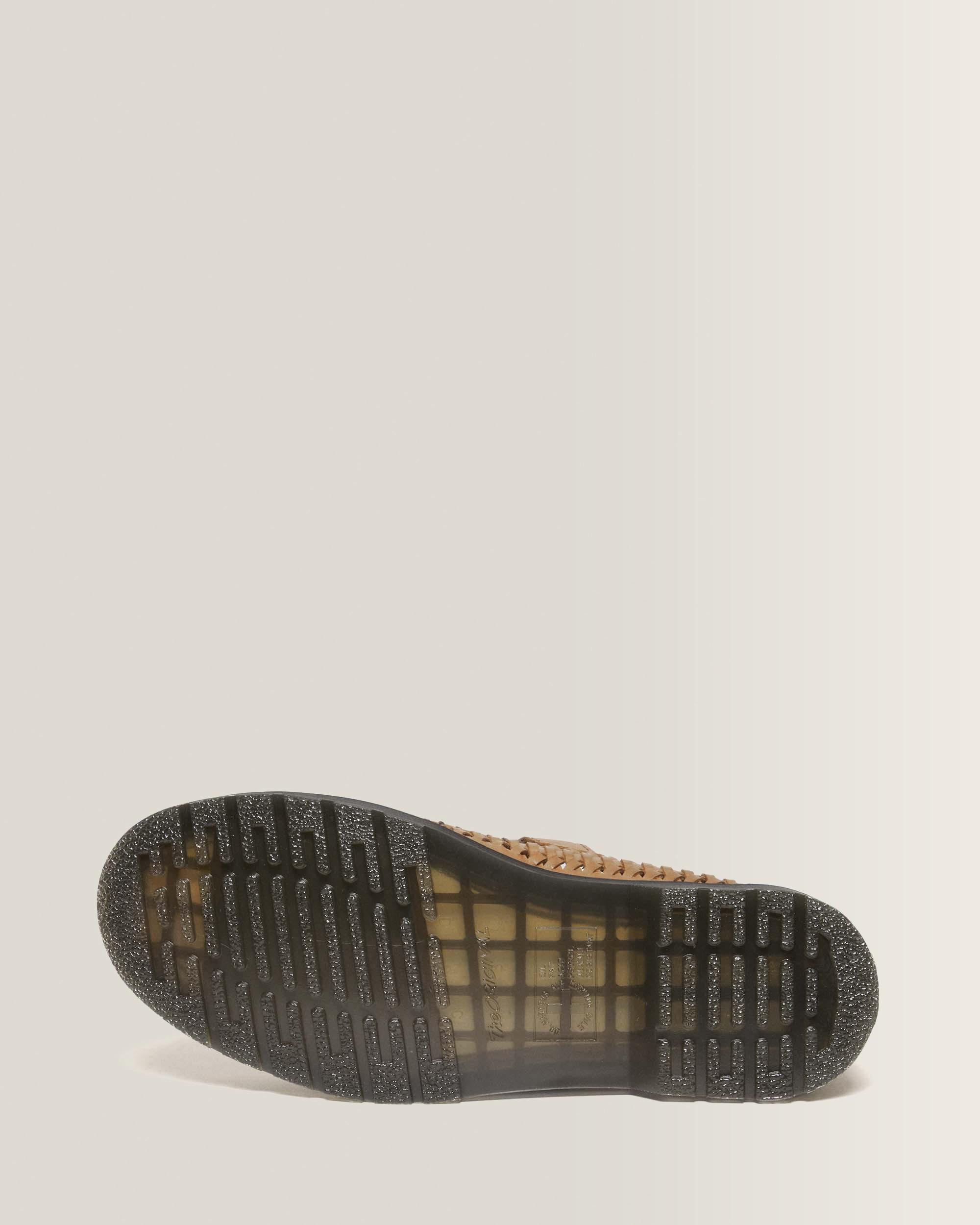 Adrian T-Bar Woven Leather Mary Jane Shoes in British Tan | Dr