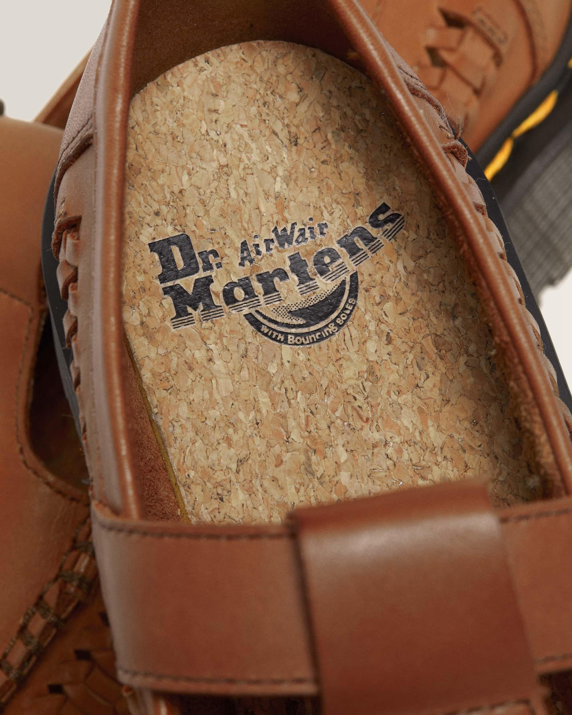 Adrian T-Bar Woven Leather Mary Jane Shoes in British Tan | Dr