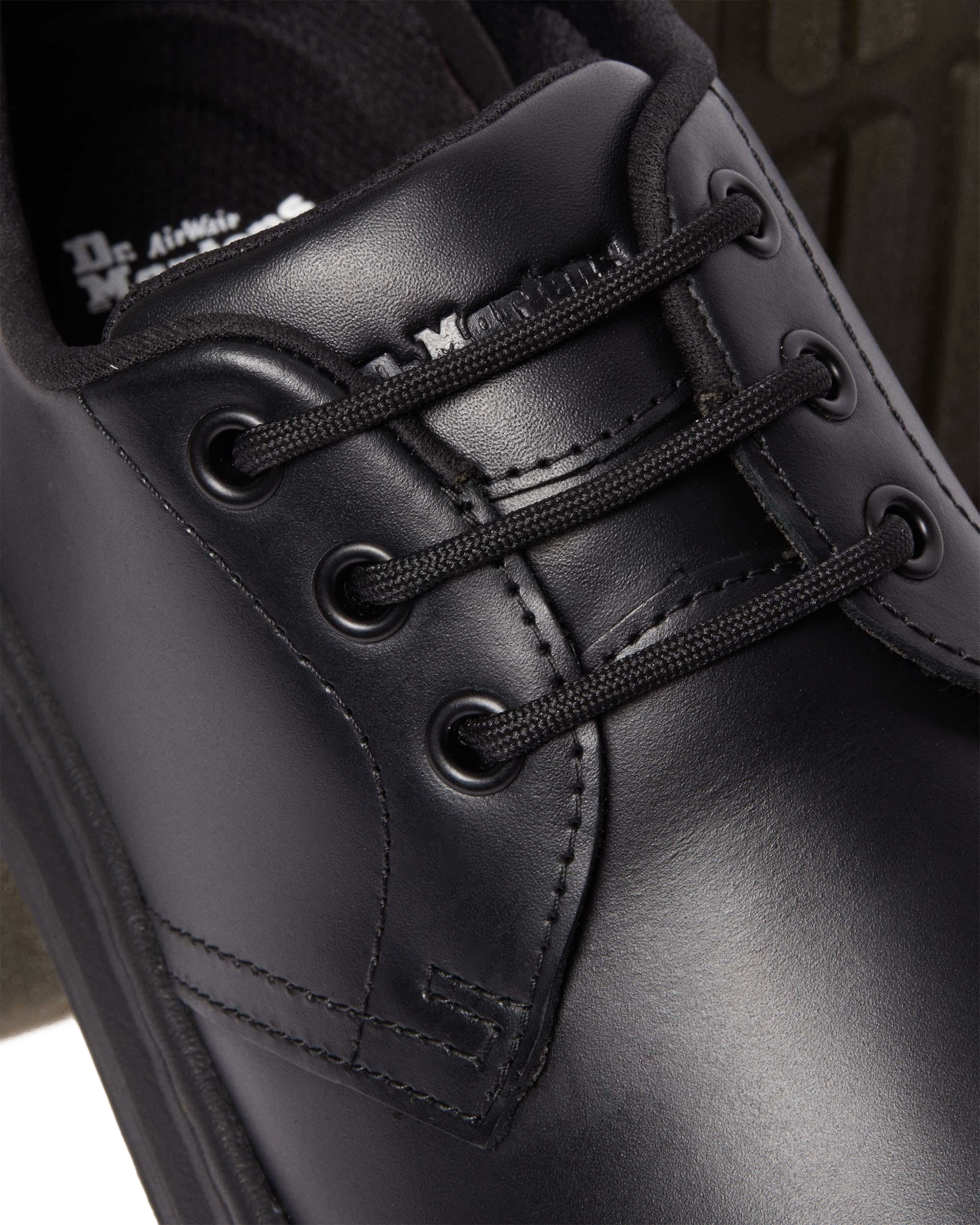Crewson Lo Black Leather Shoes