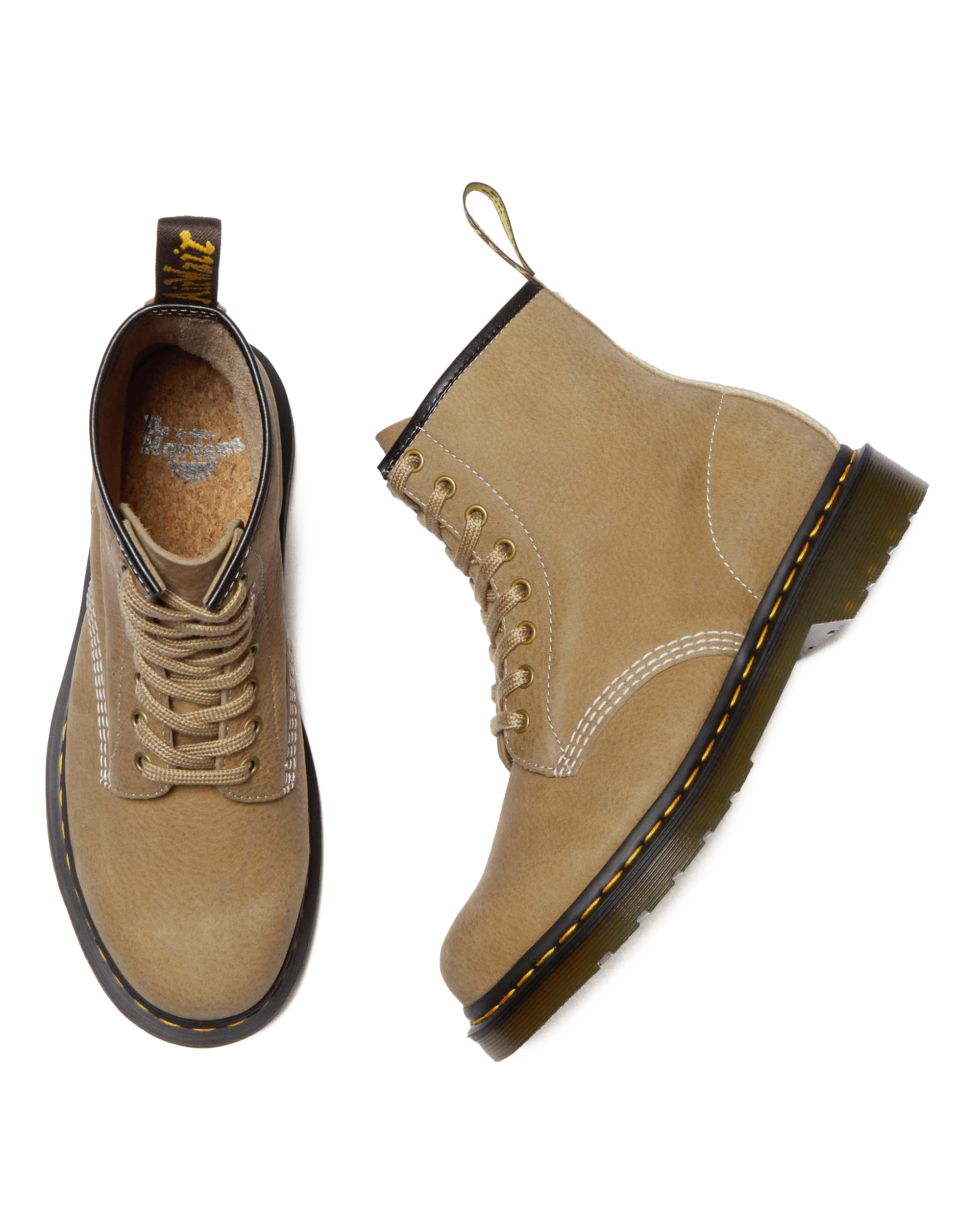 1460 Tumbled Nubuck Leather Lace Up Boots