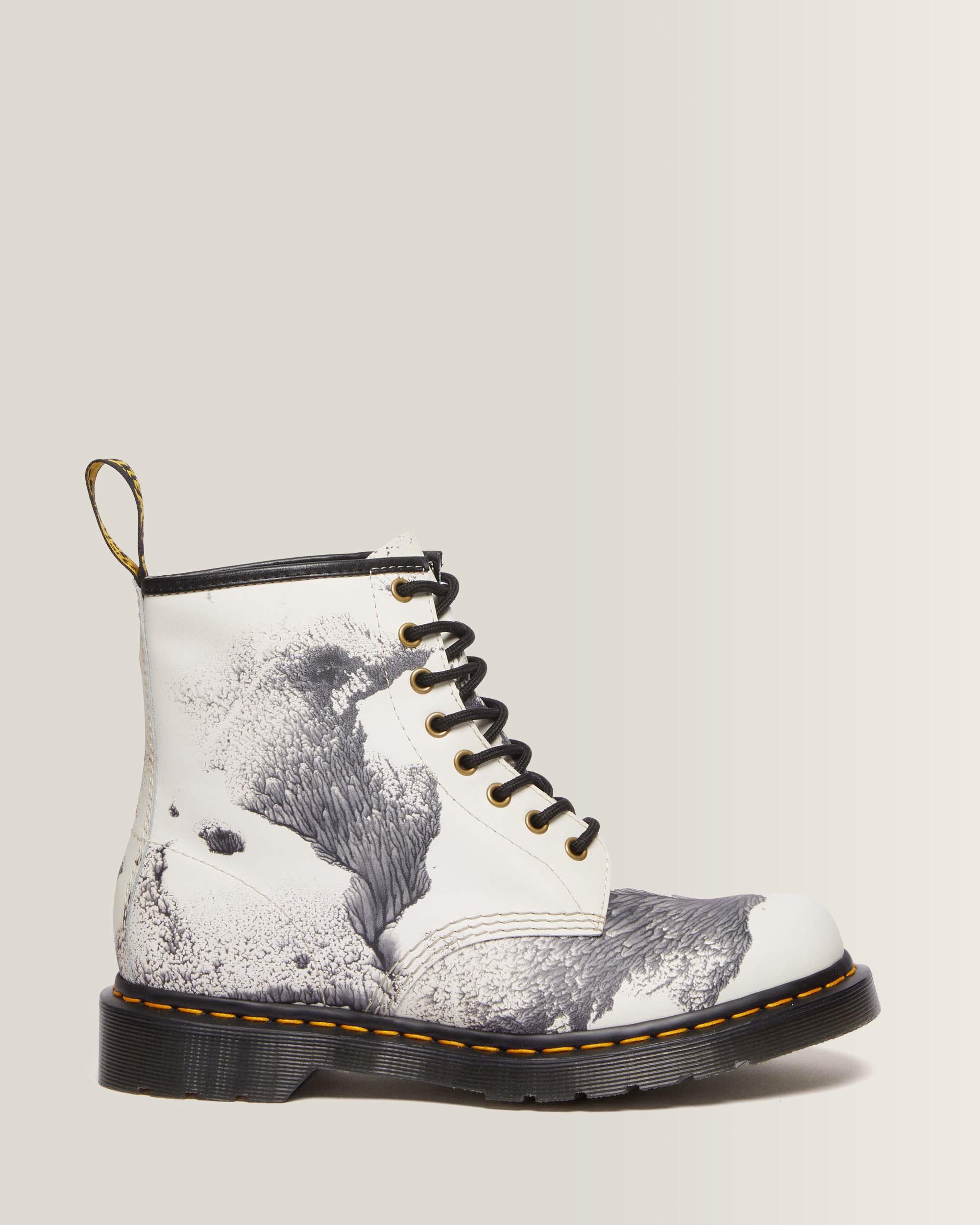 1460 Tate 'Decalcomania' Backhand Leather Lace Up Boots in MULTI