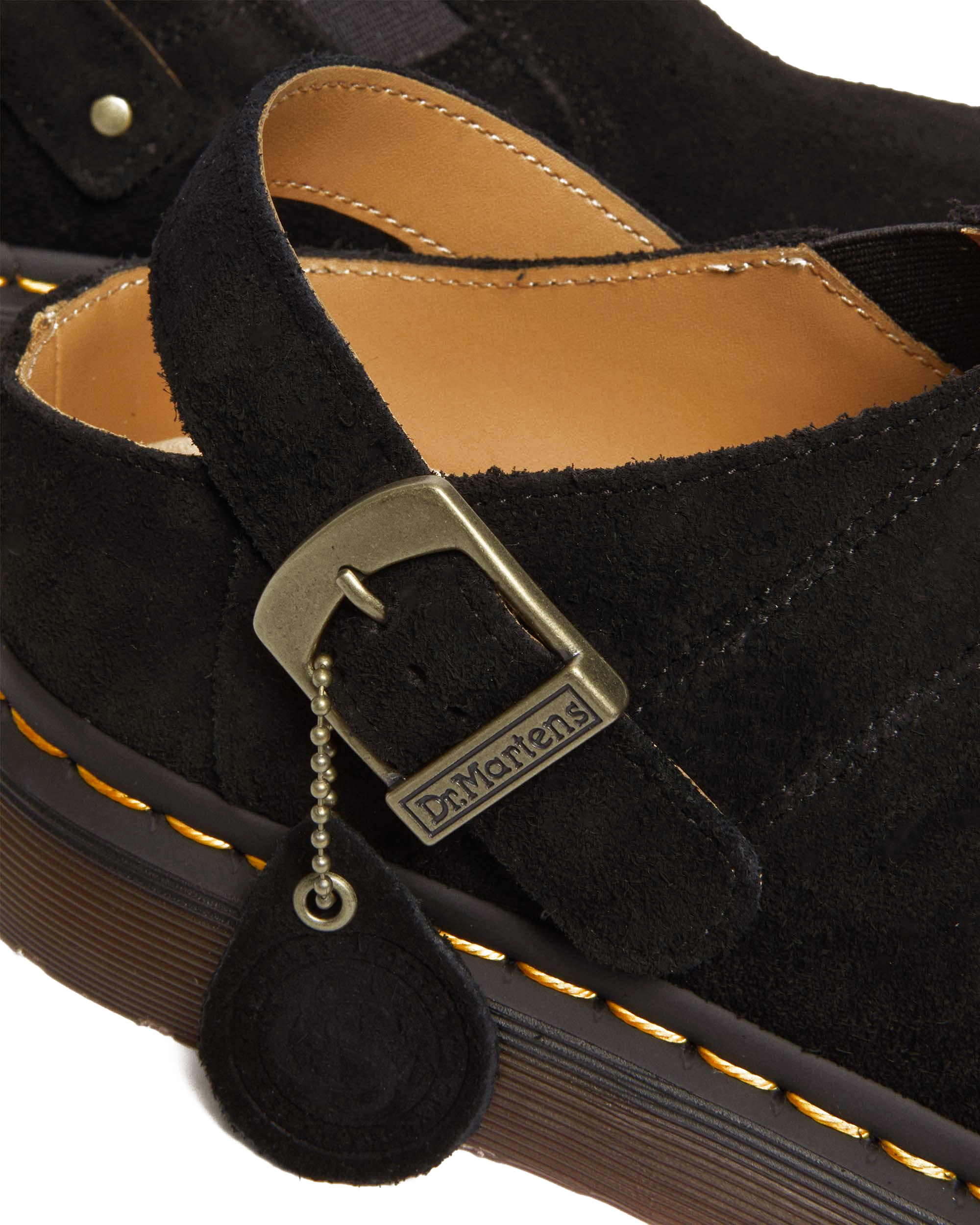 Сабо Dr. Martens Isham Desert Oasis Suede Mules, цвет: Чёрный — фото 2