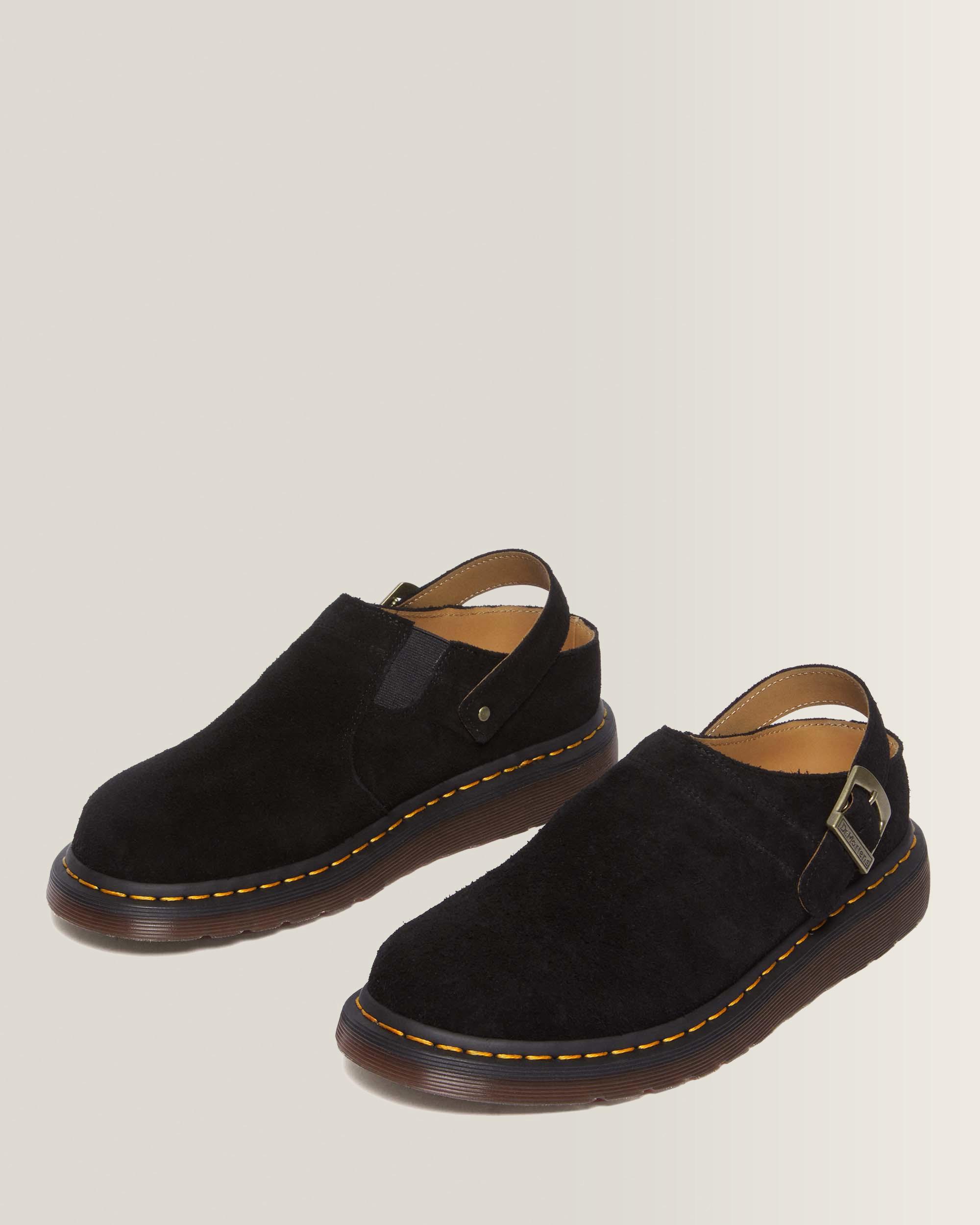 Dr.Martens ドクターマーチン　22cm ISHAM Isham Desert Oasis Suede Mules in Black | Dr. Martens™