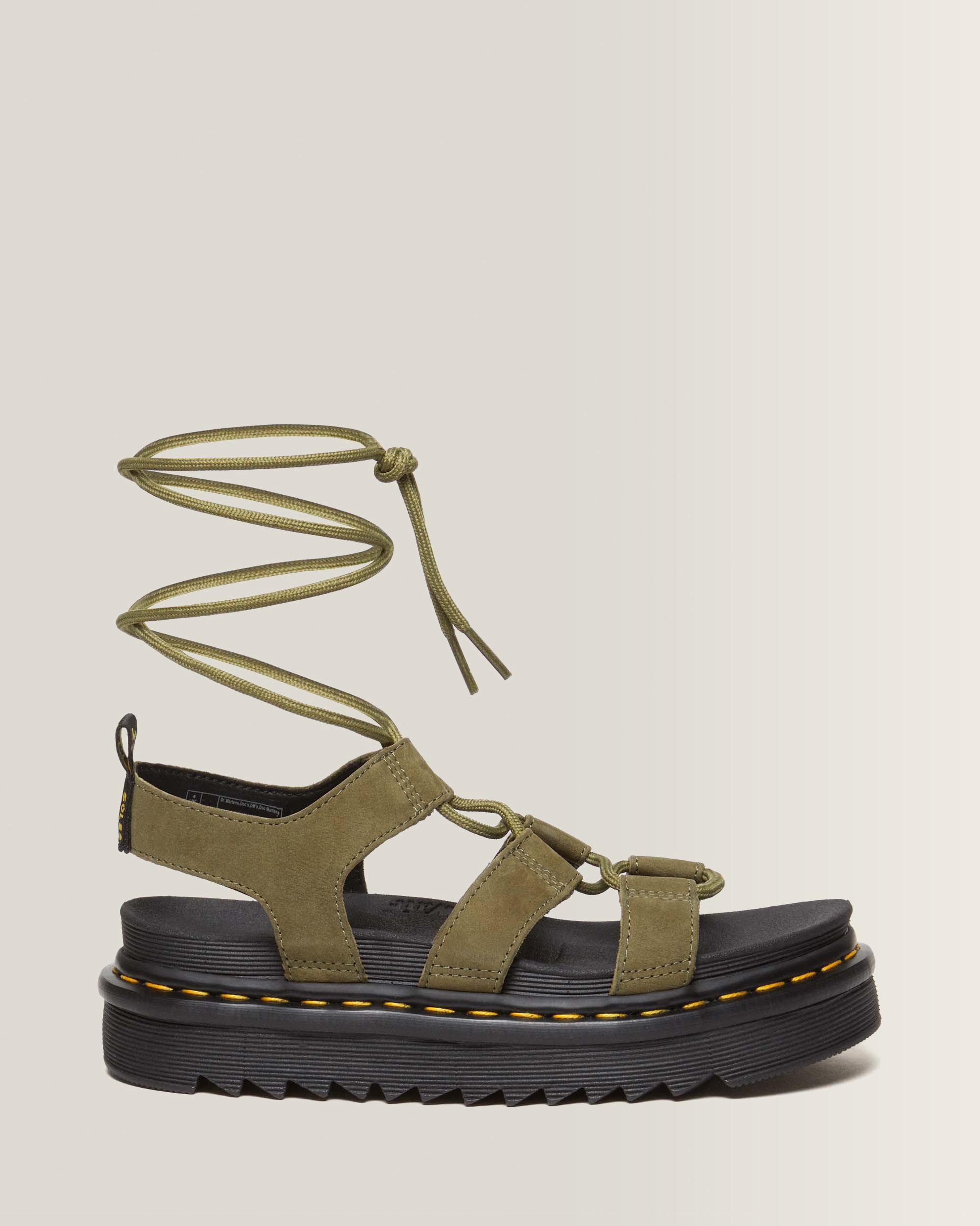 Nartilla Tumbled Nubuck Leather Gladiator Sandals