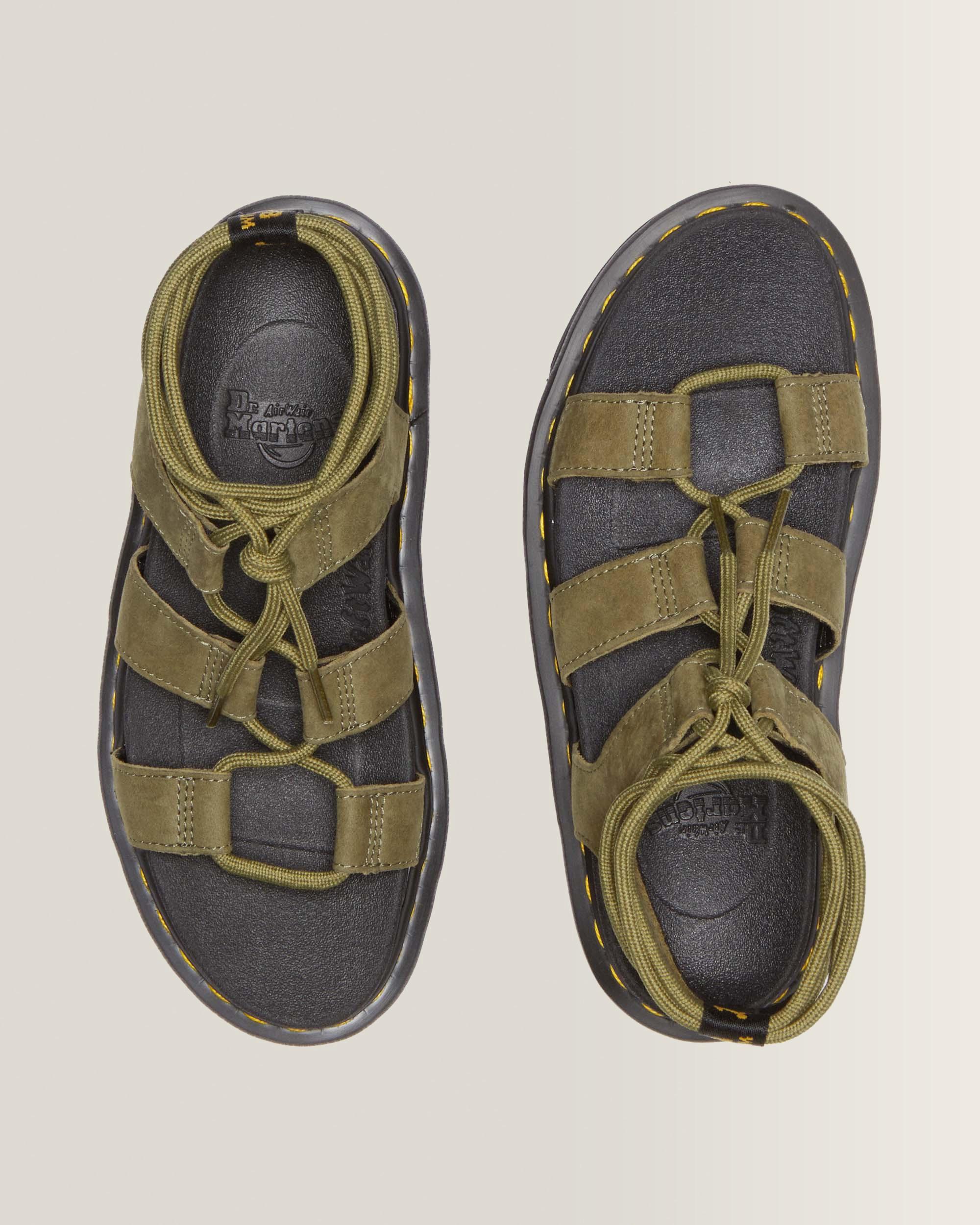 Nartilla Tumbled Nubuck Leather Gladiator Sandals