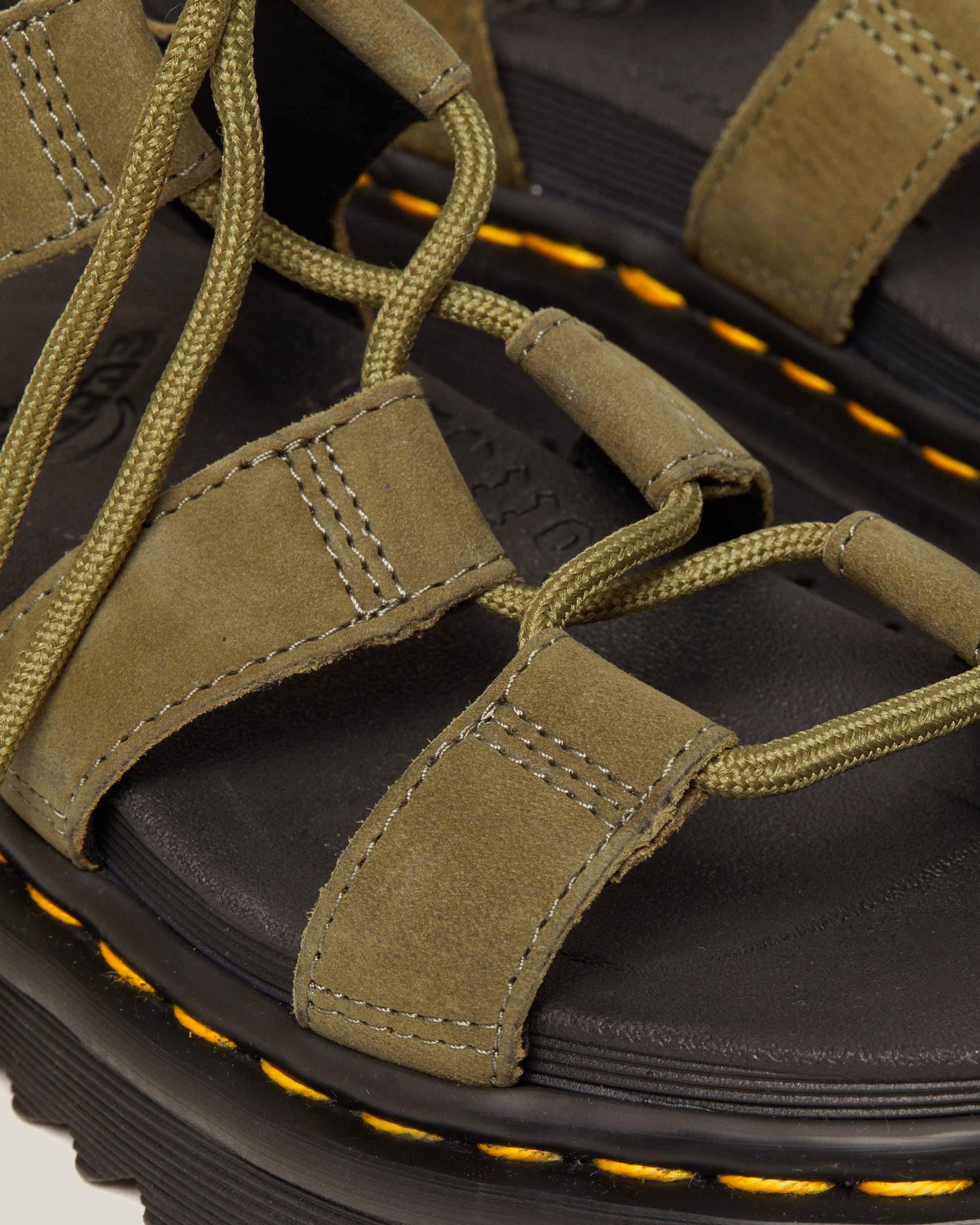 Nartilla Tumbled Nubuck Leather Gladiator Sandals