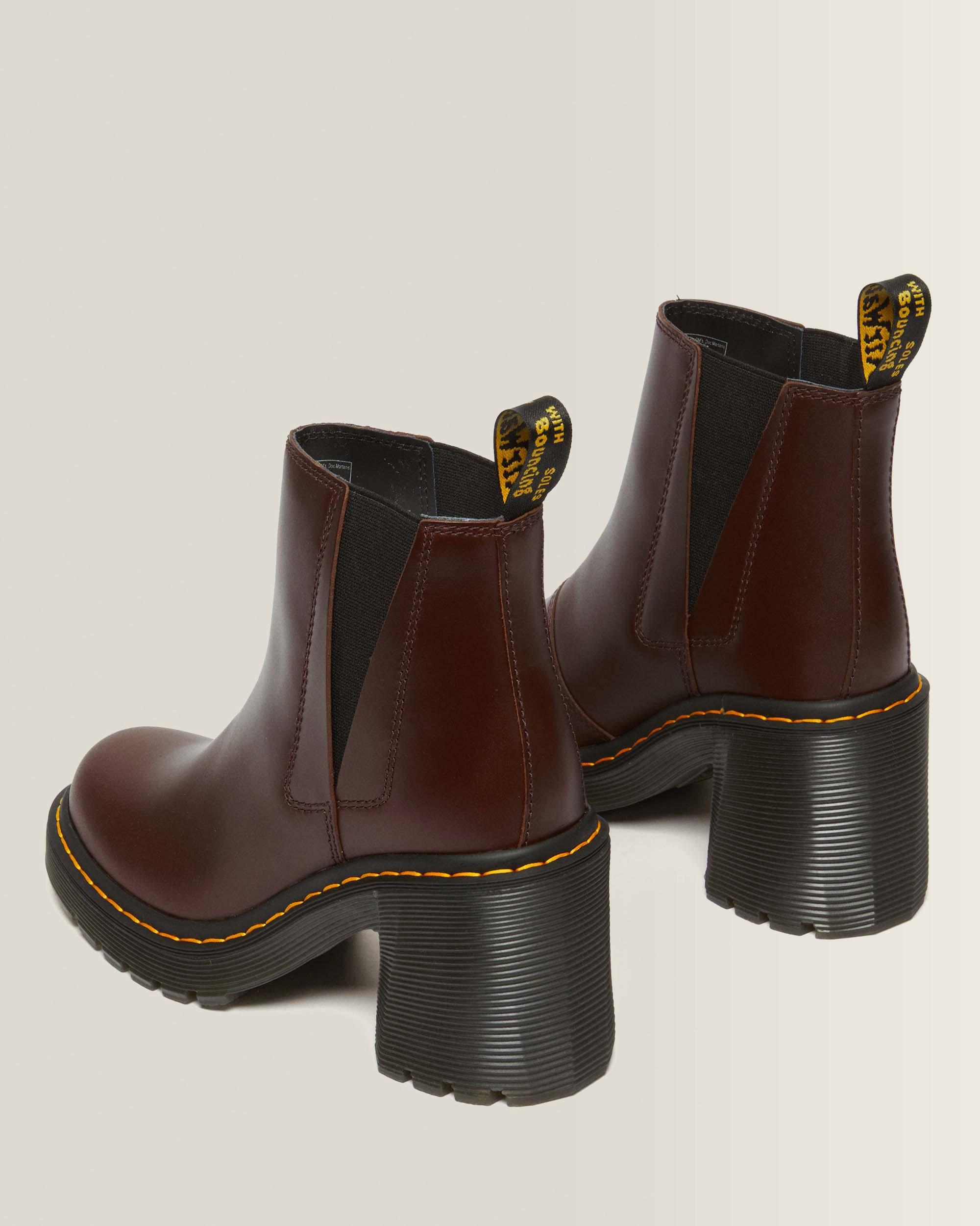 Spence Leather Flared Heel Chelsea-nilkkurit