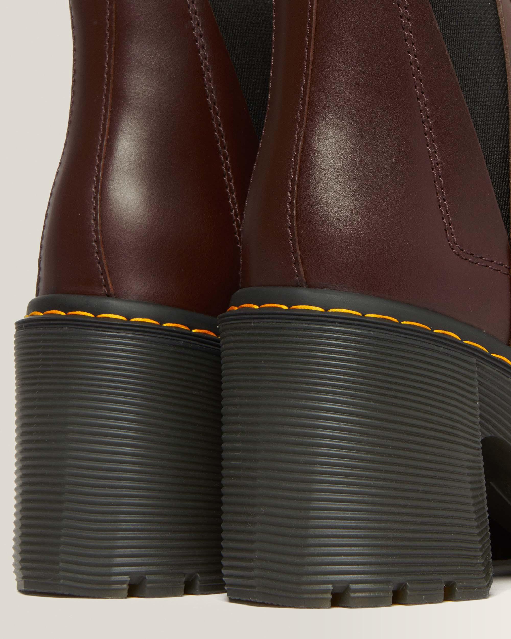 Spence Leather Flared Heel Chelsea-nilkkurit