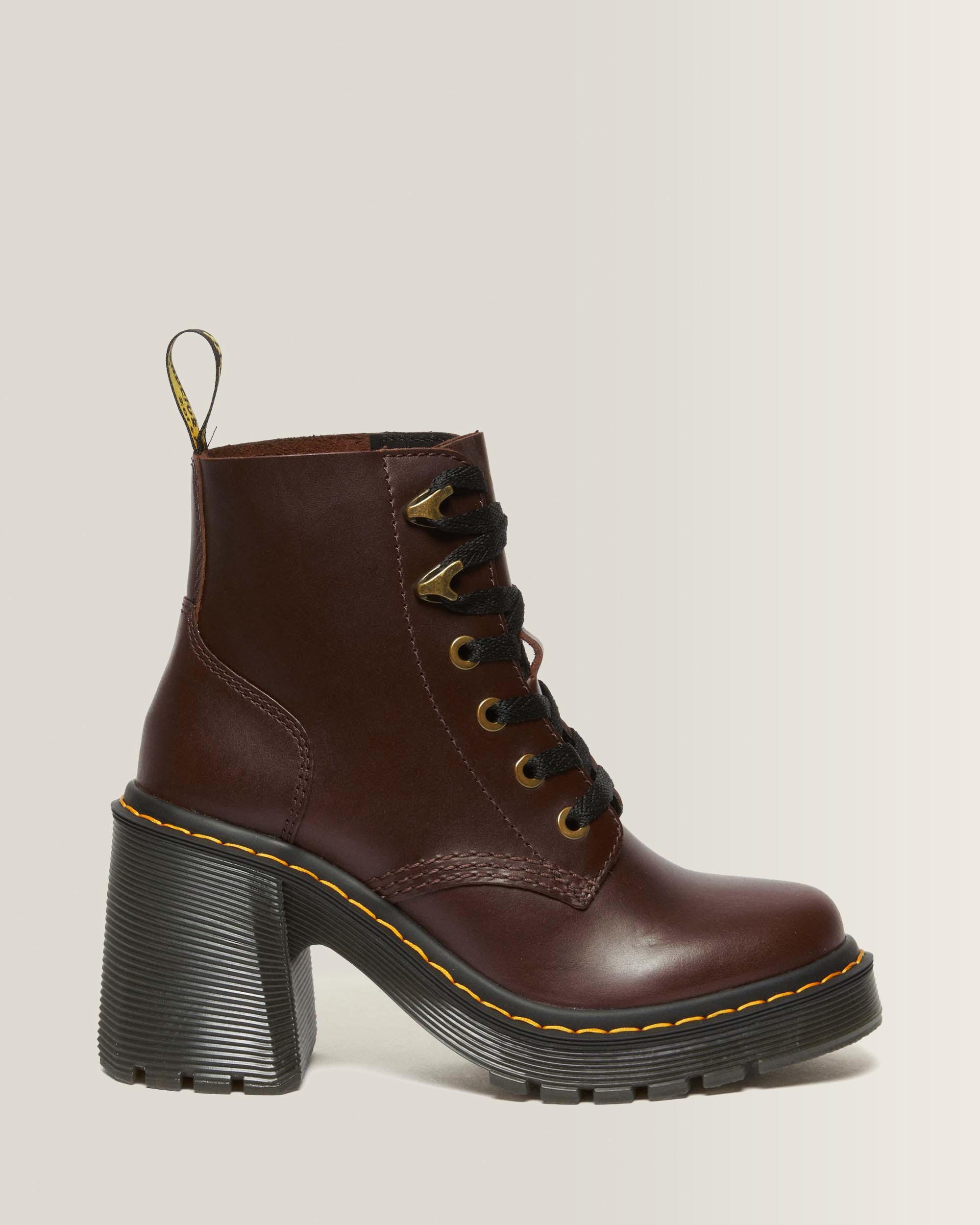 Boots Jesy en cuir à talons évasés
