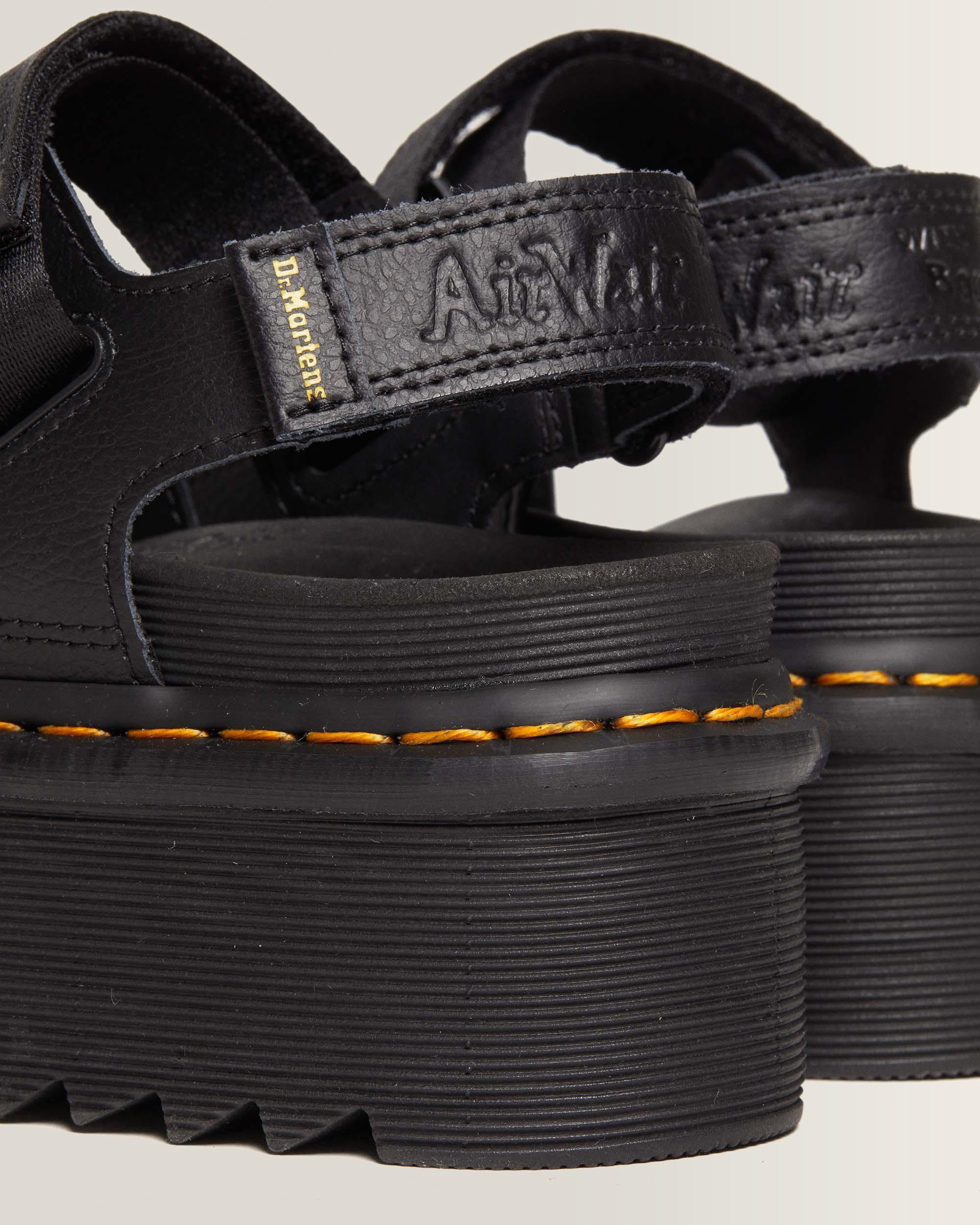 Kimber II Logo Webbing Sandals in Black | Dr. Martens™