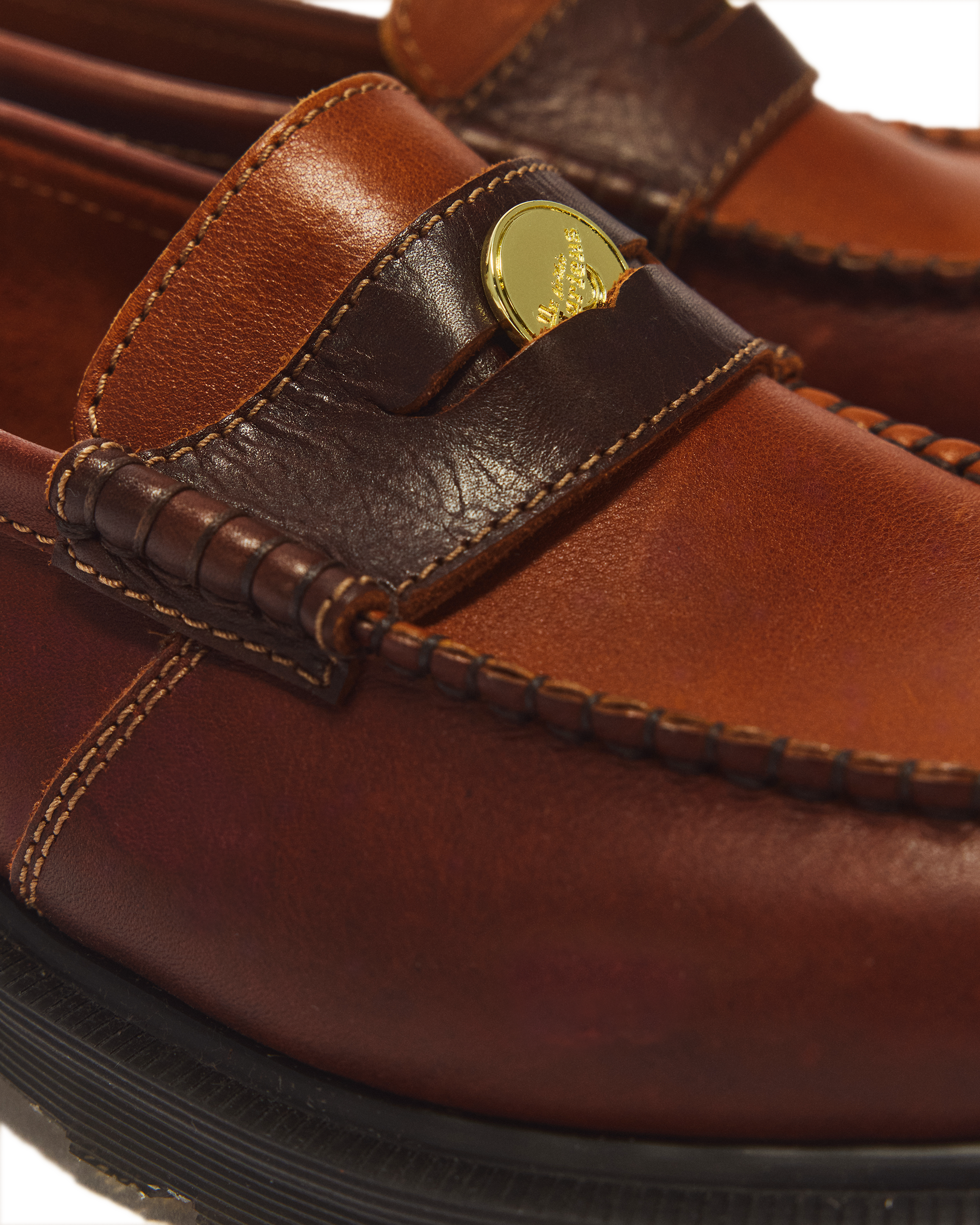 Penton Classic Calf Leather Loafers in Brown+Amber | Dr. Martens™