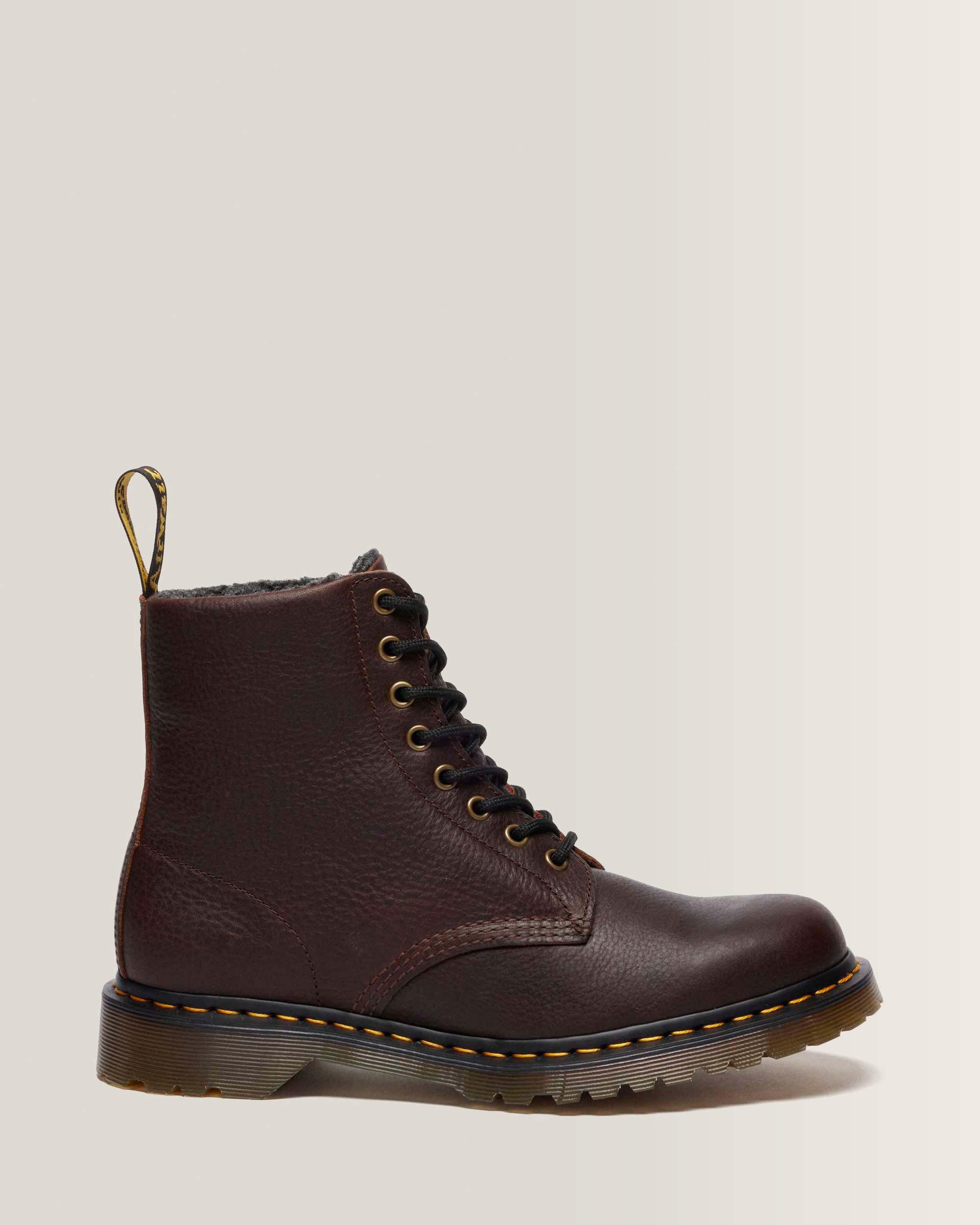 1460 Fleece Lined Grizzly Leather Boots