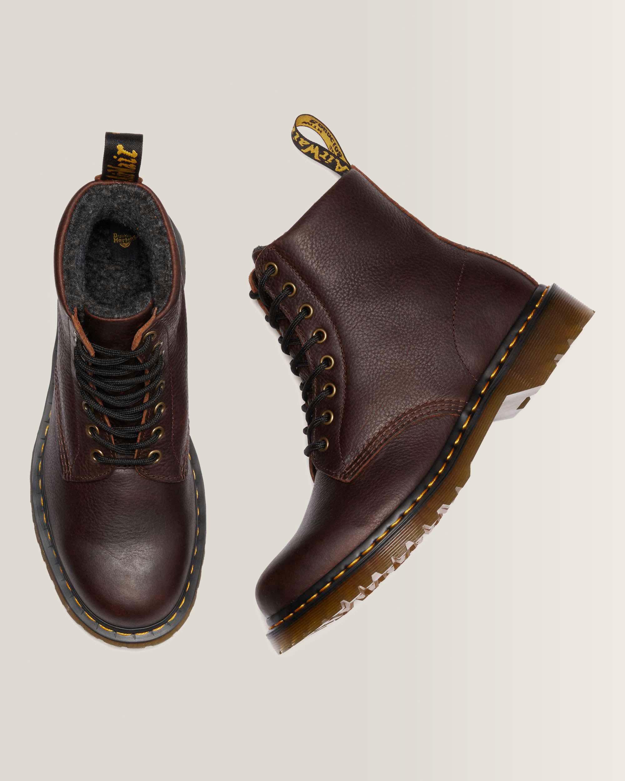 1460 Fleece Lined Grizzly Leather Boots
