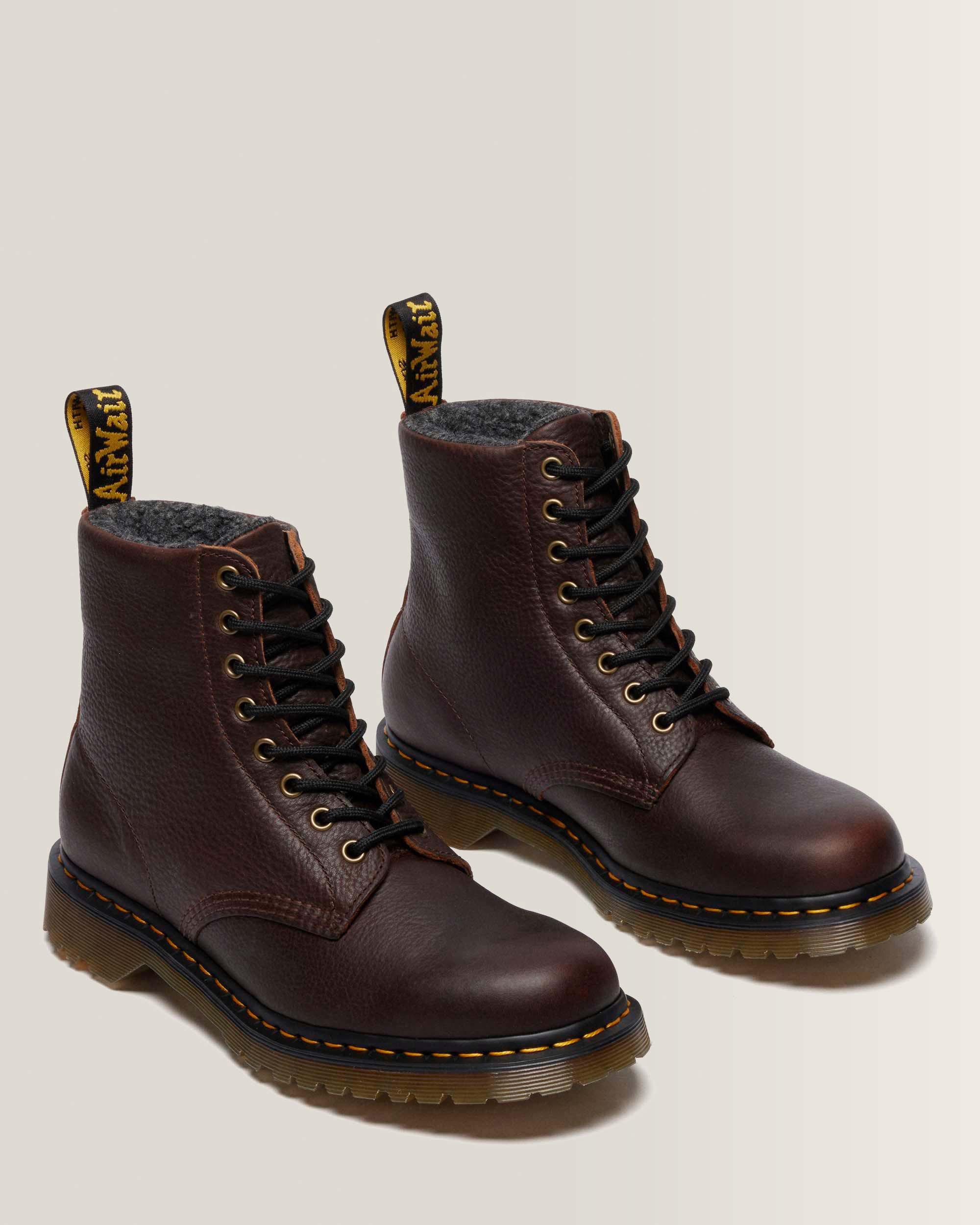 1460 Fleece Lined Grizzly Leather Boots