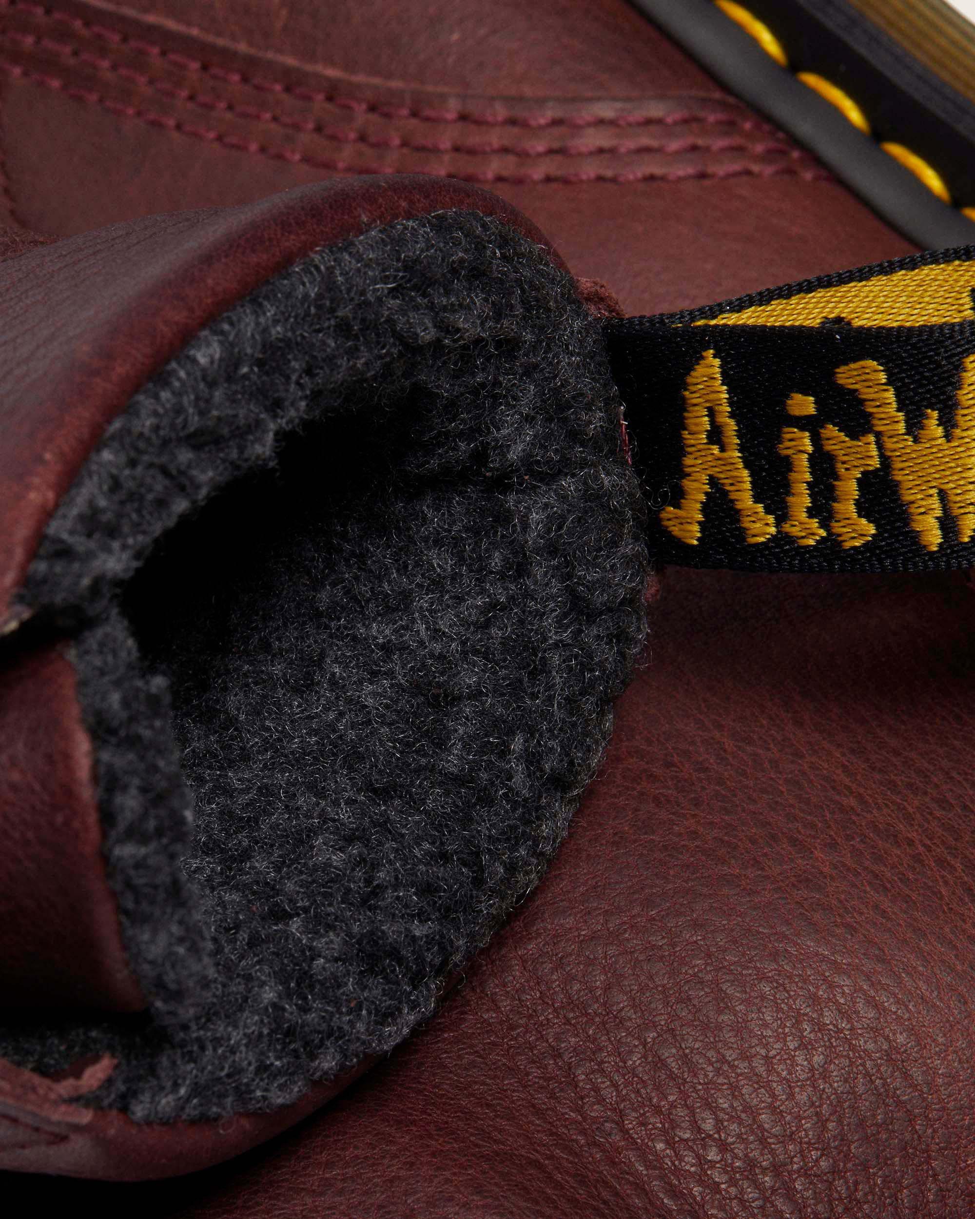 1460 Faux Fur Lined Grizzly Leather Lace Up Boots