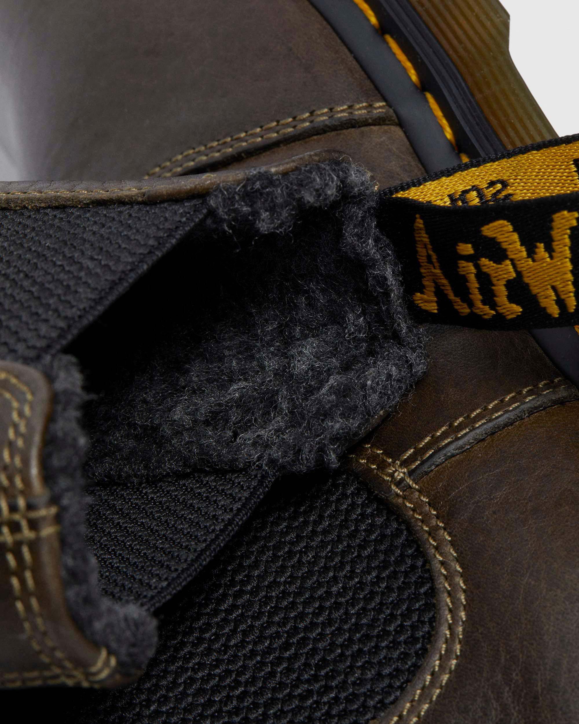 2976 Met Imitatiebont Gevoerde Grizzly Leren Chelsea Boots