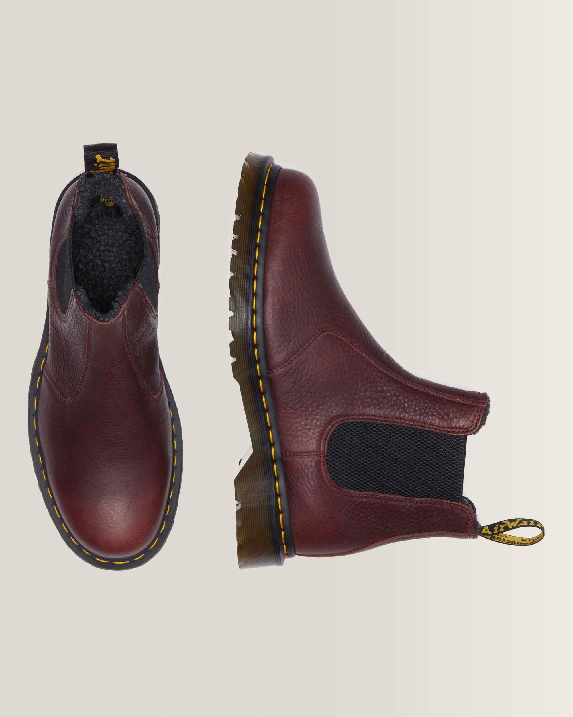 Chelsea boots en cuir Grizzly et fourrure synthétique