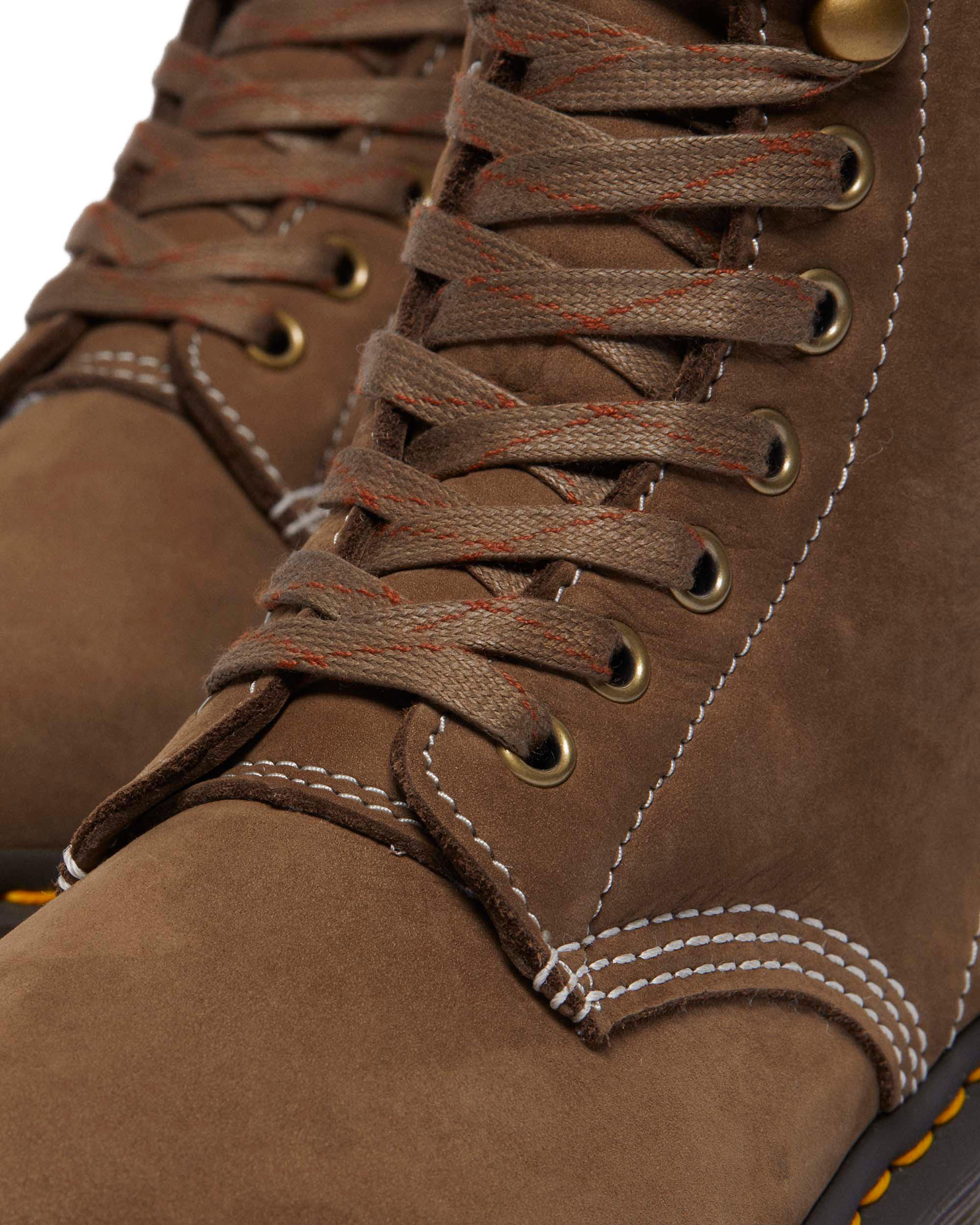 Women's 1460 Bex Faux Fur Lined Lace Up Boots in DARK KHAKI | Dr