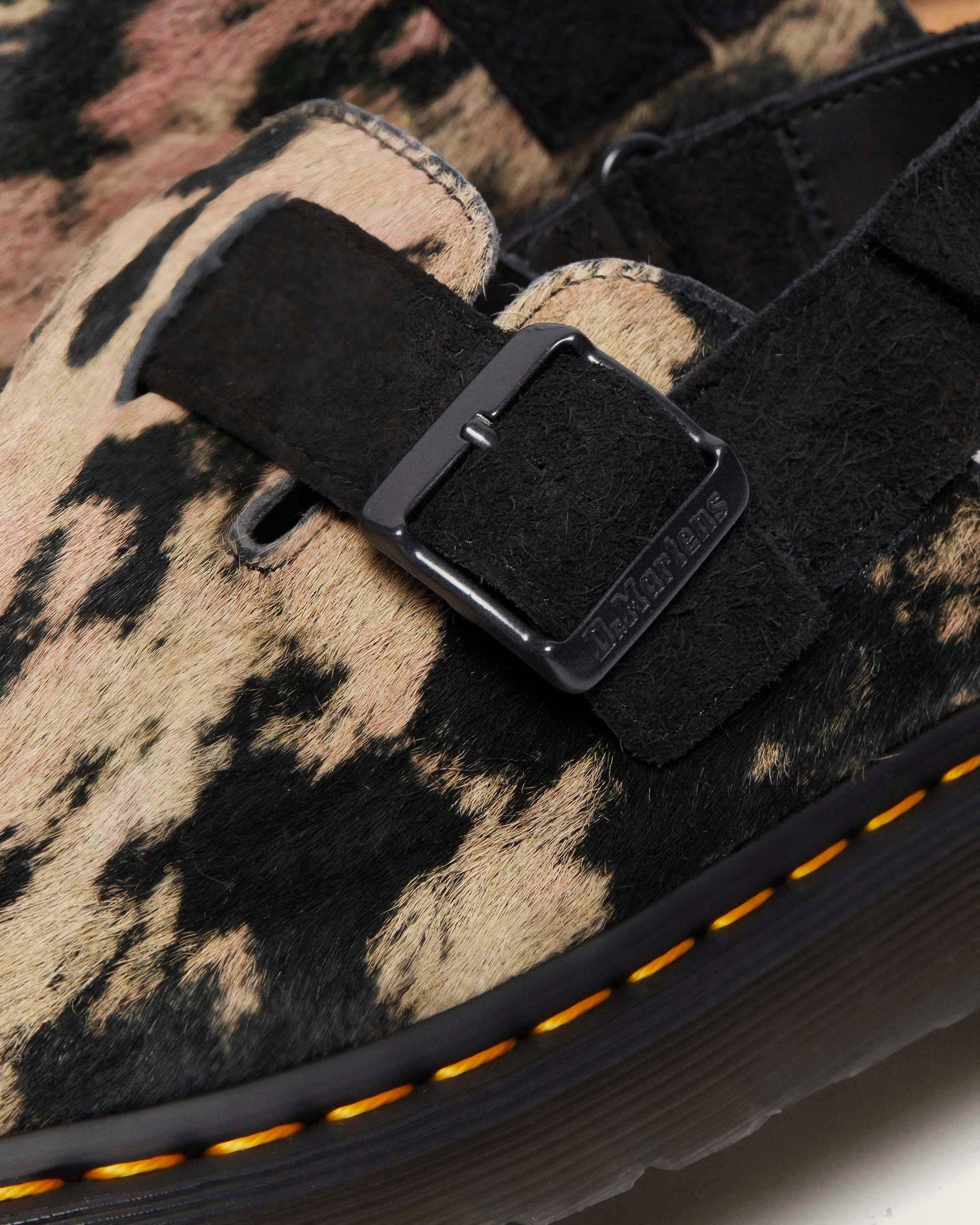 Jorge II Contrast Hair-On Mules