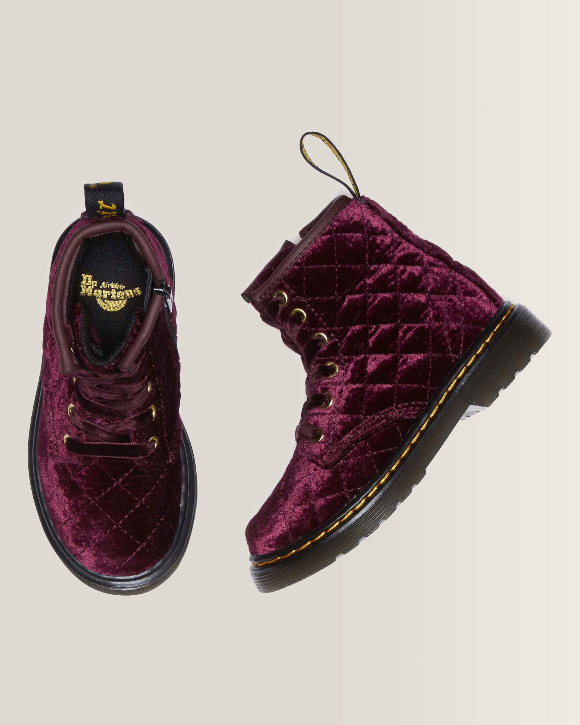 Boots 1460 en velours à lacets pour tout-petit
