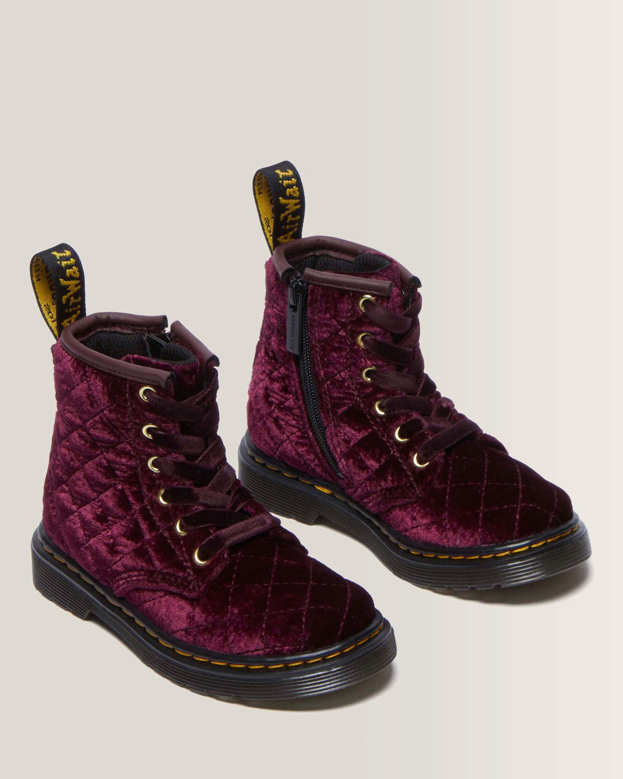 Boots 1460 en velours à lacets pour tout-petit