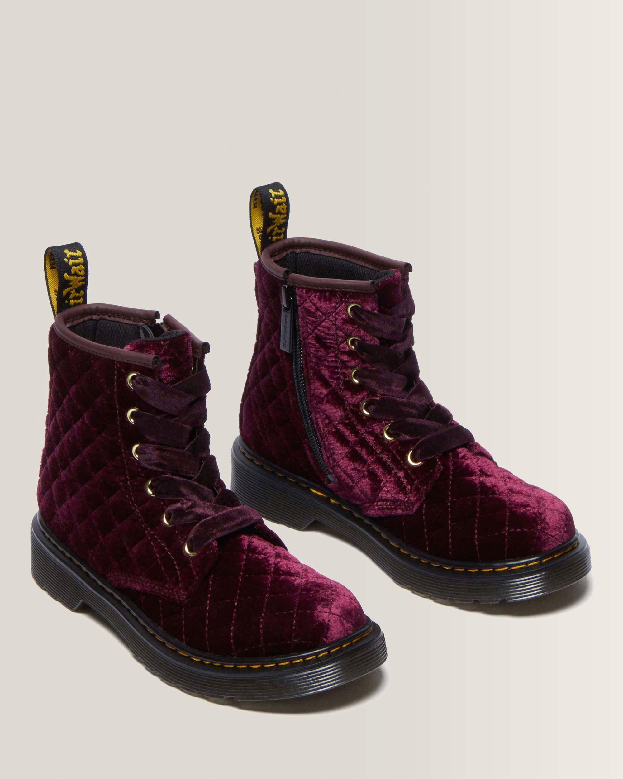Junior 1460 Fluwelen Veterlaarzen