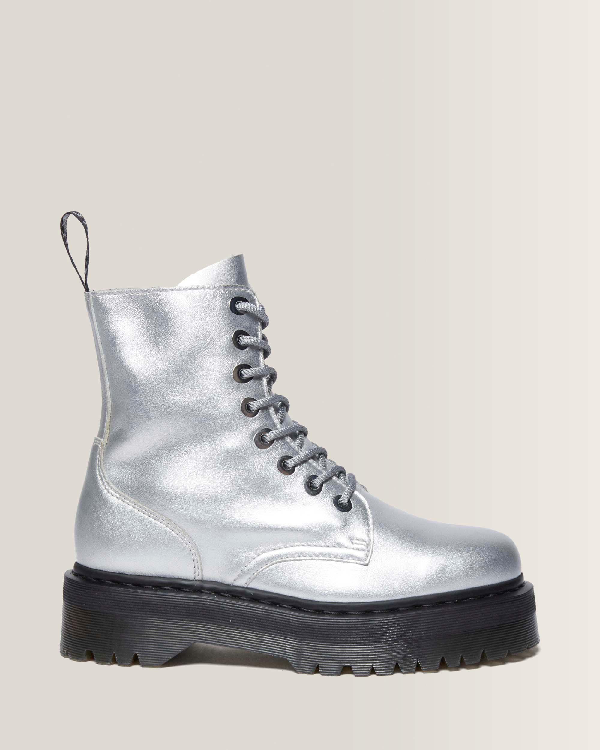 Jadon Metallic Leather Platform Boots