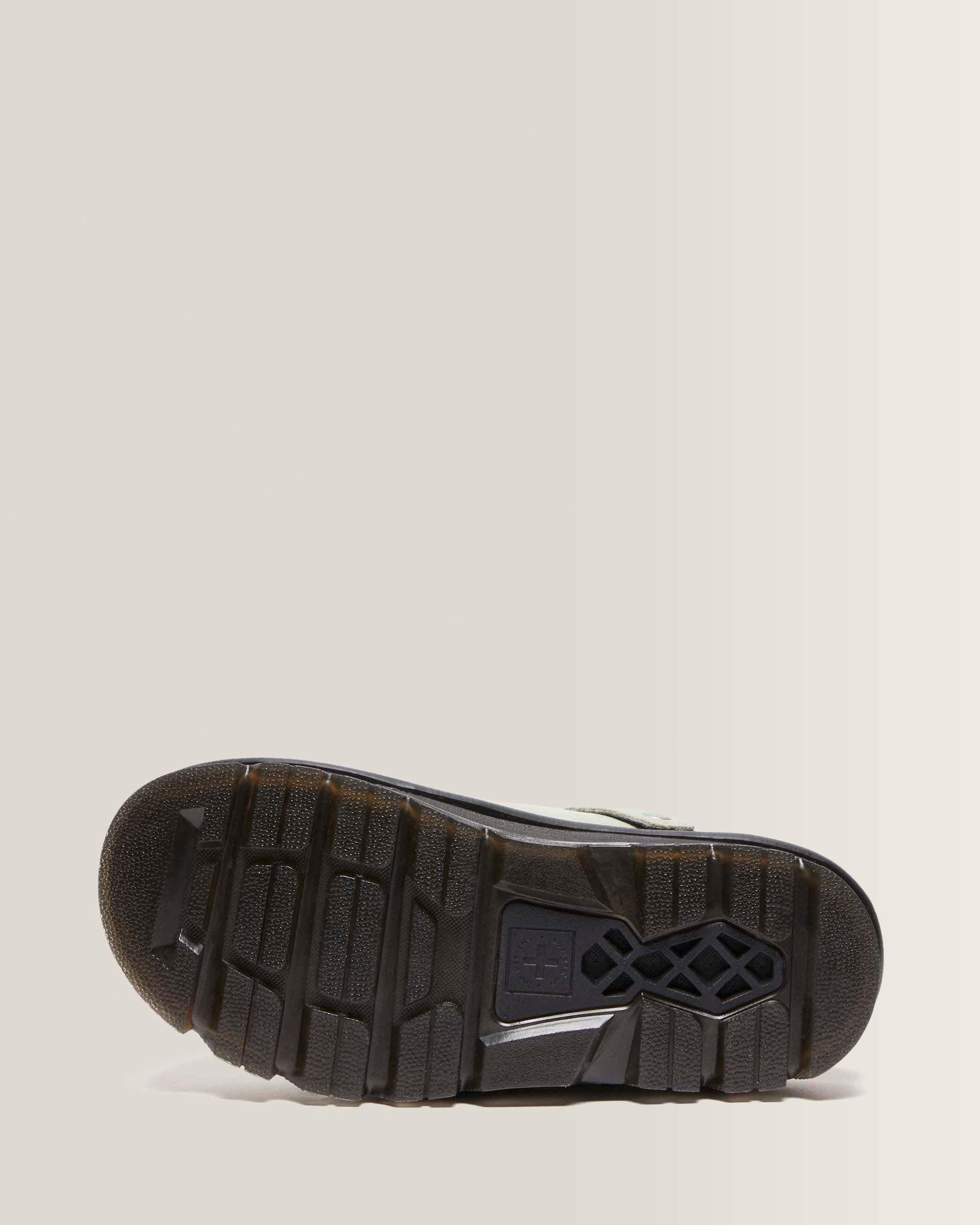 Mules platform Zebzag in camoscio con cinturino