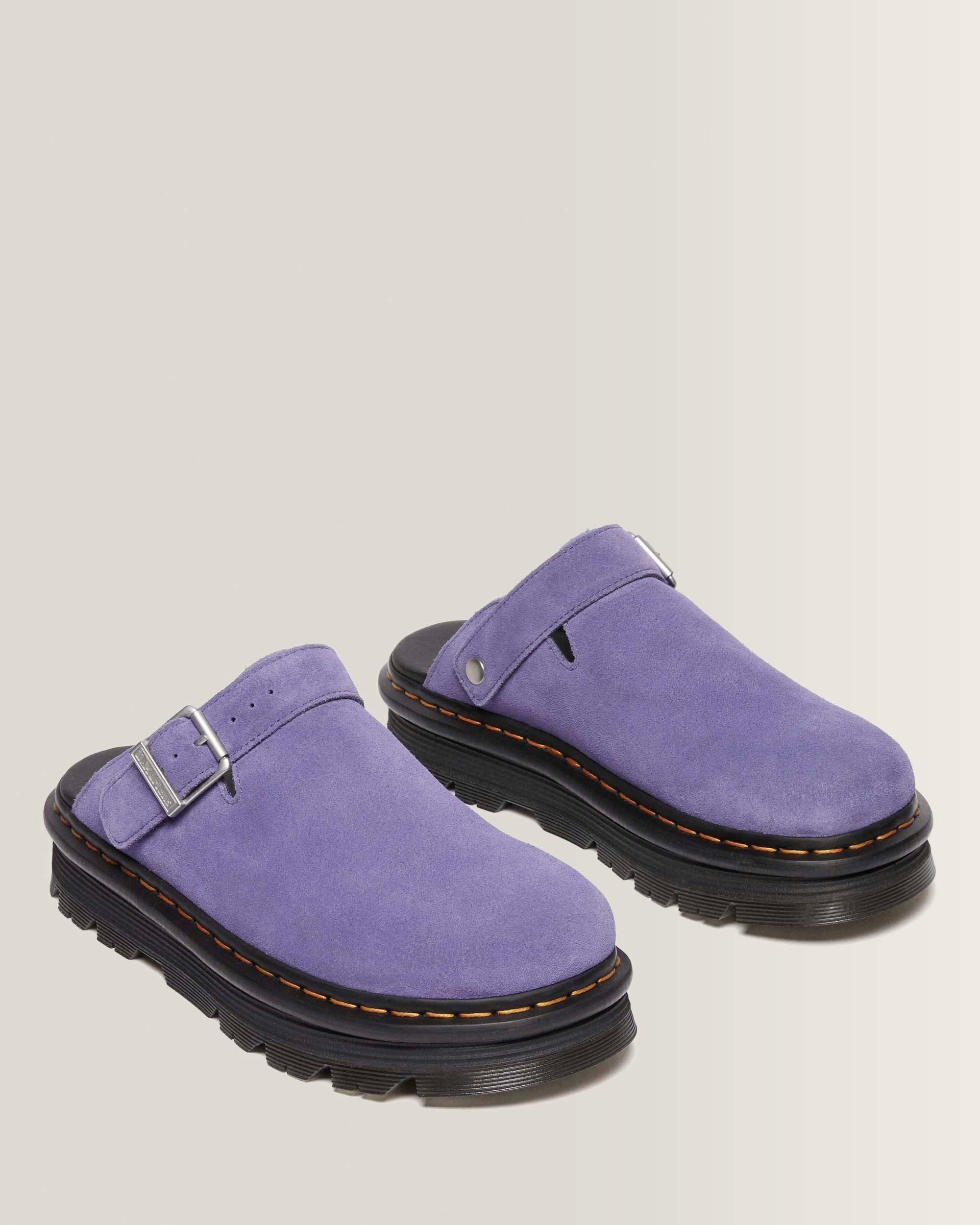 Zebzag Suede Casual Slingback Platform Mules