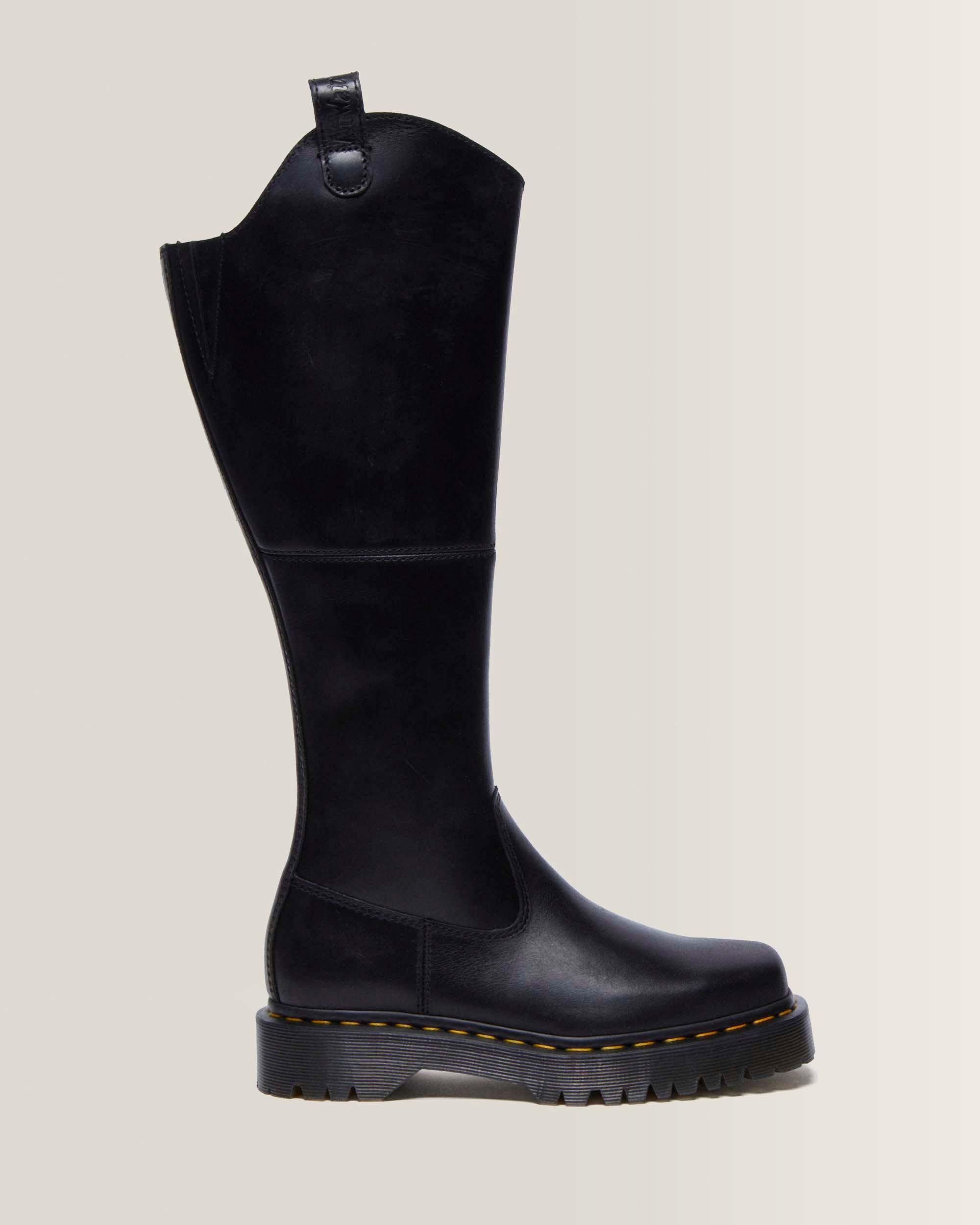 Amaayah Knee High Leather Riding Boots