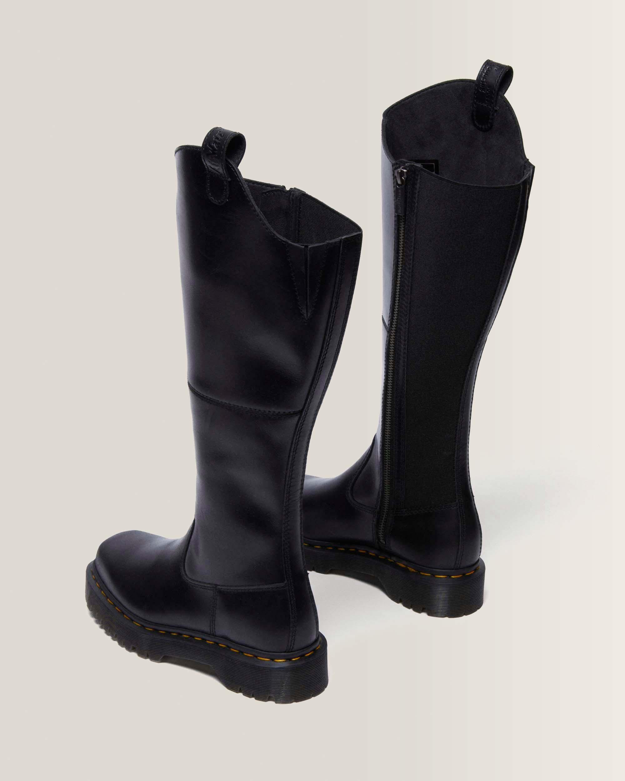 Amaayah Knee High Leather Riding Boots