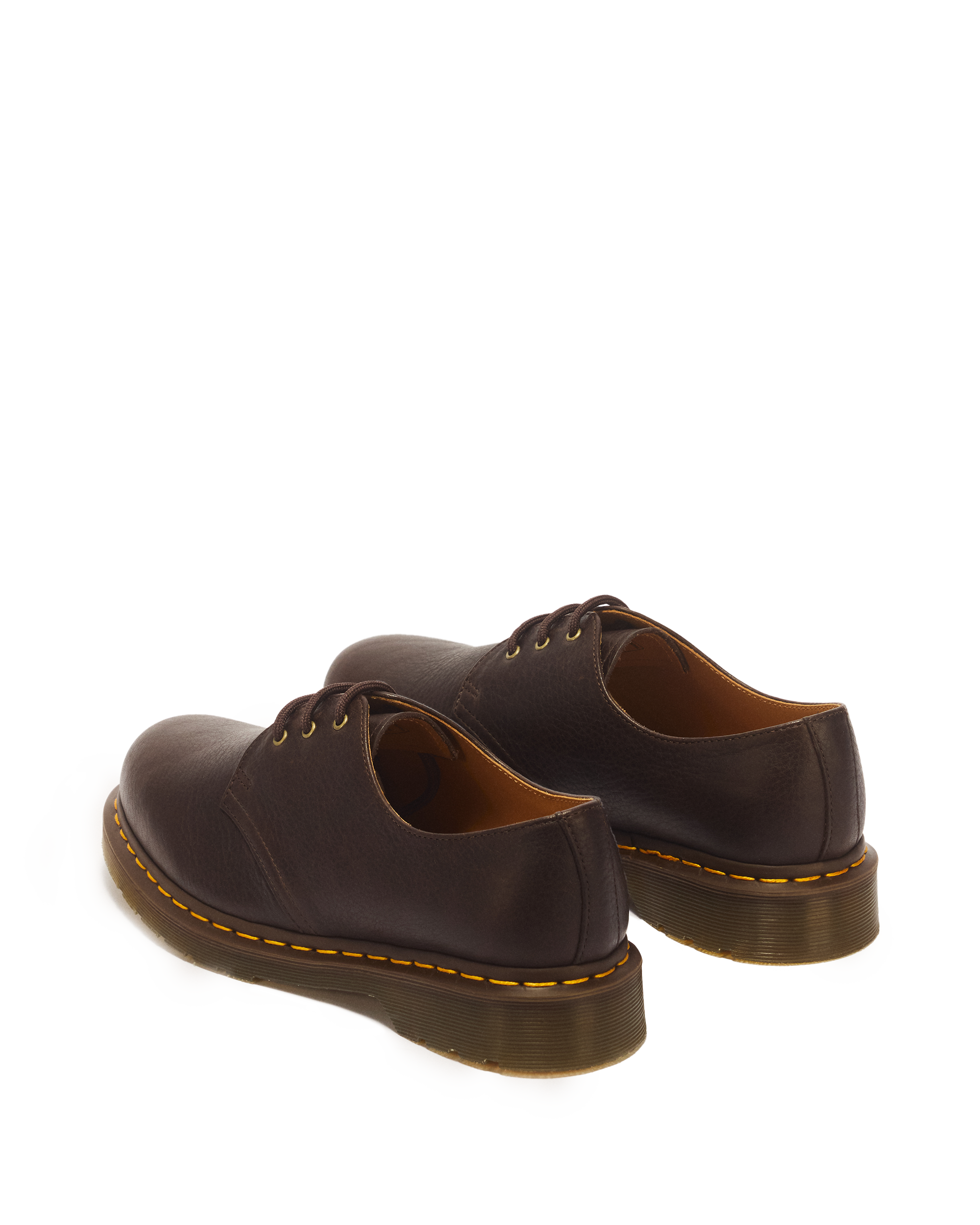 1461 3 Eye Ambassador Leather Lace Up Shoes in DARK BROWN | Dr