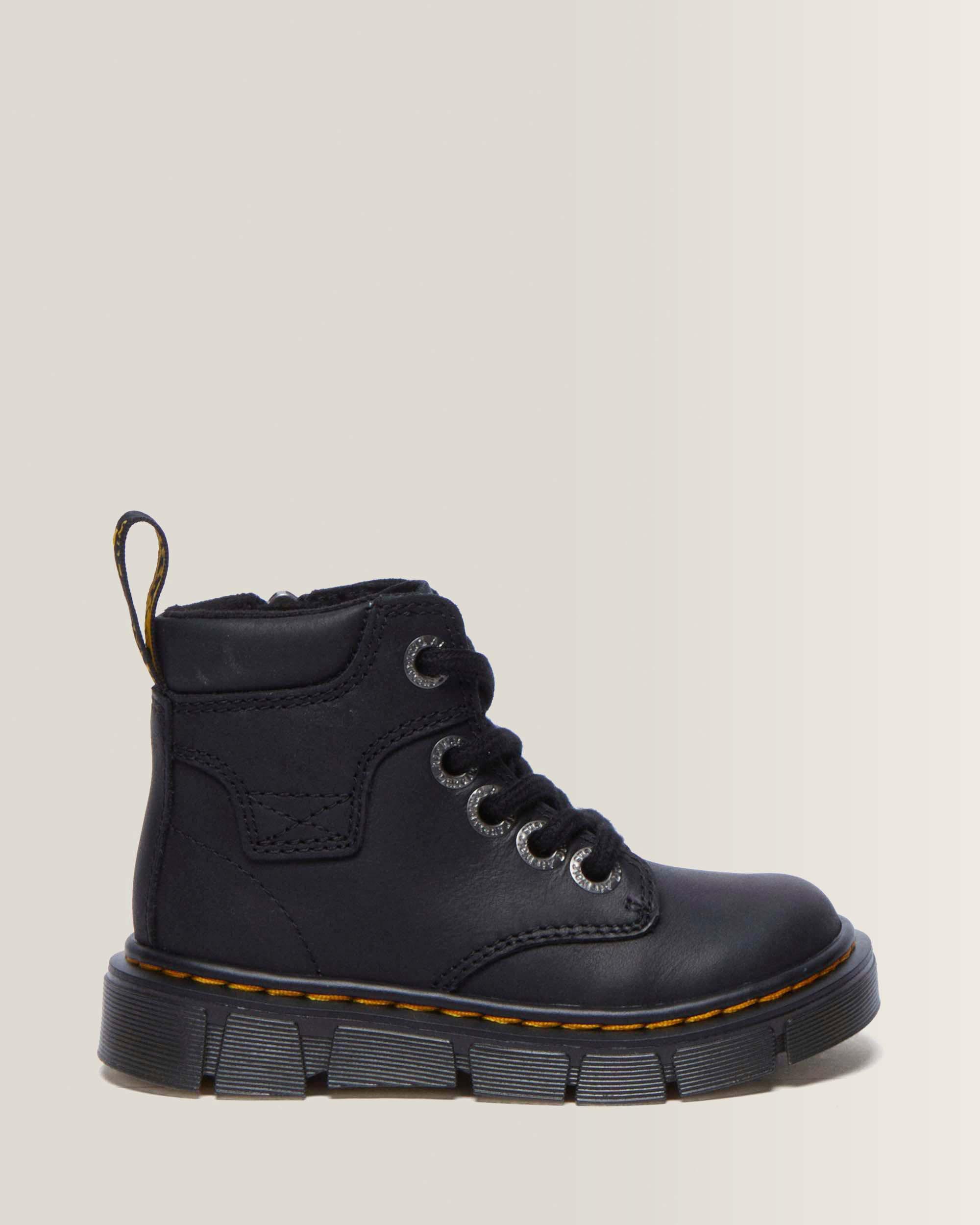 Botines Raffe de piel con tira para niños
