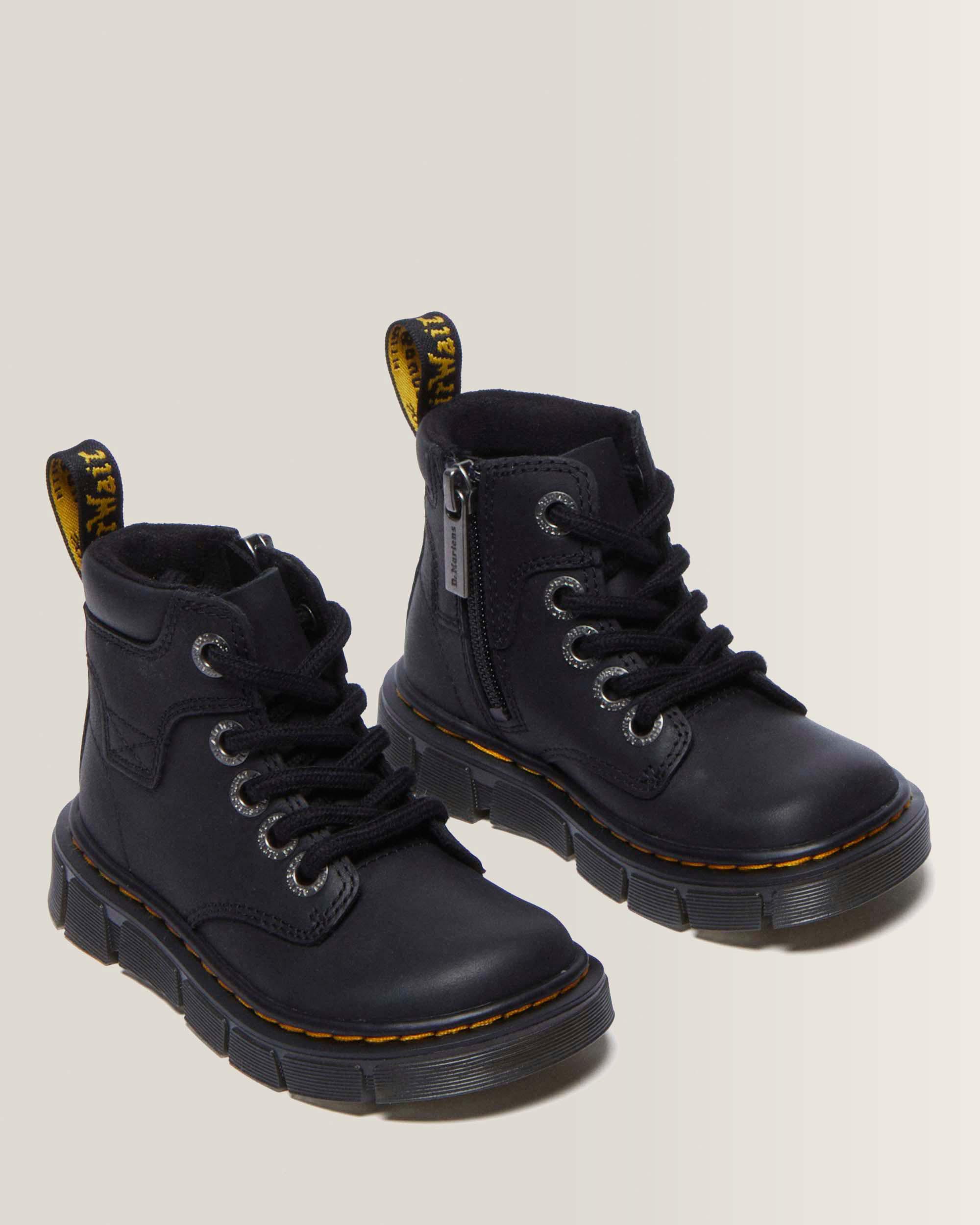 Botines Raffe de piel con tira para niños