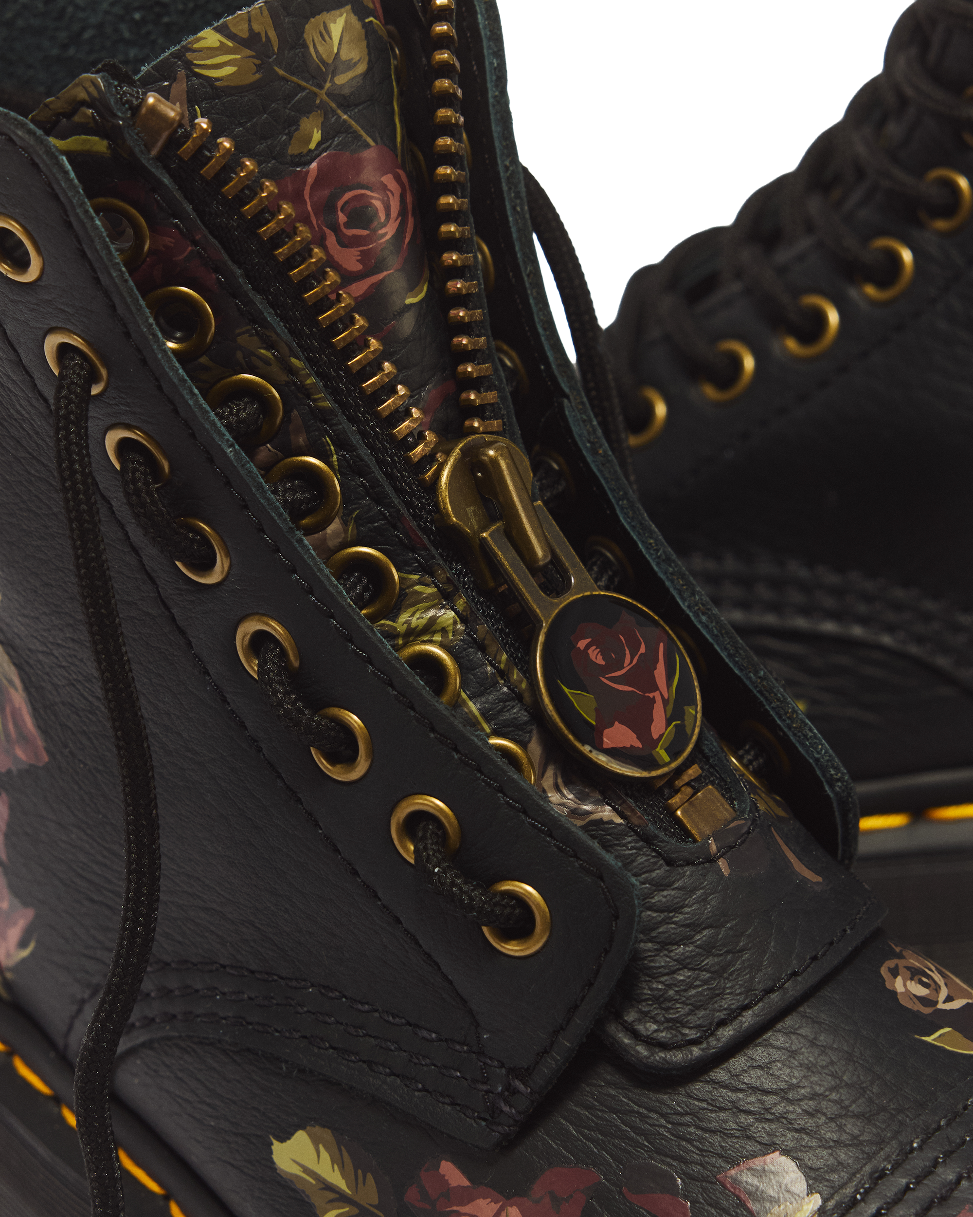 Boots Sinclair Decayed Roses en cuir Tumbled Nappa