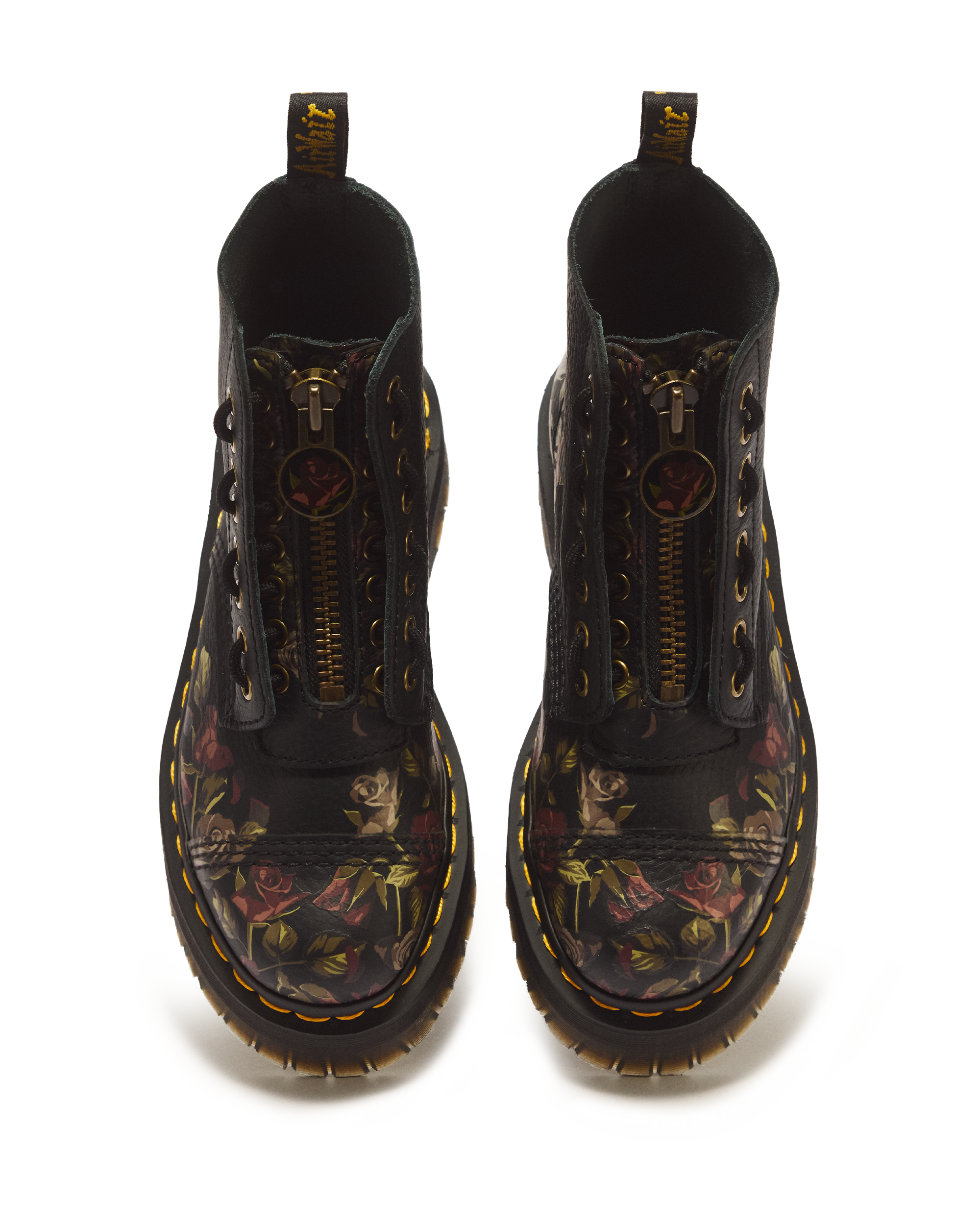 Boots Sinclair Decayed Roses en cuir Tumbled Nappa
