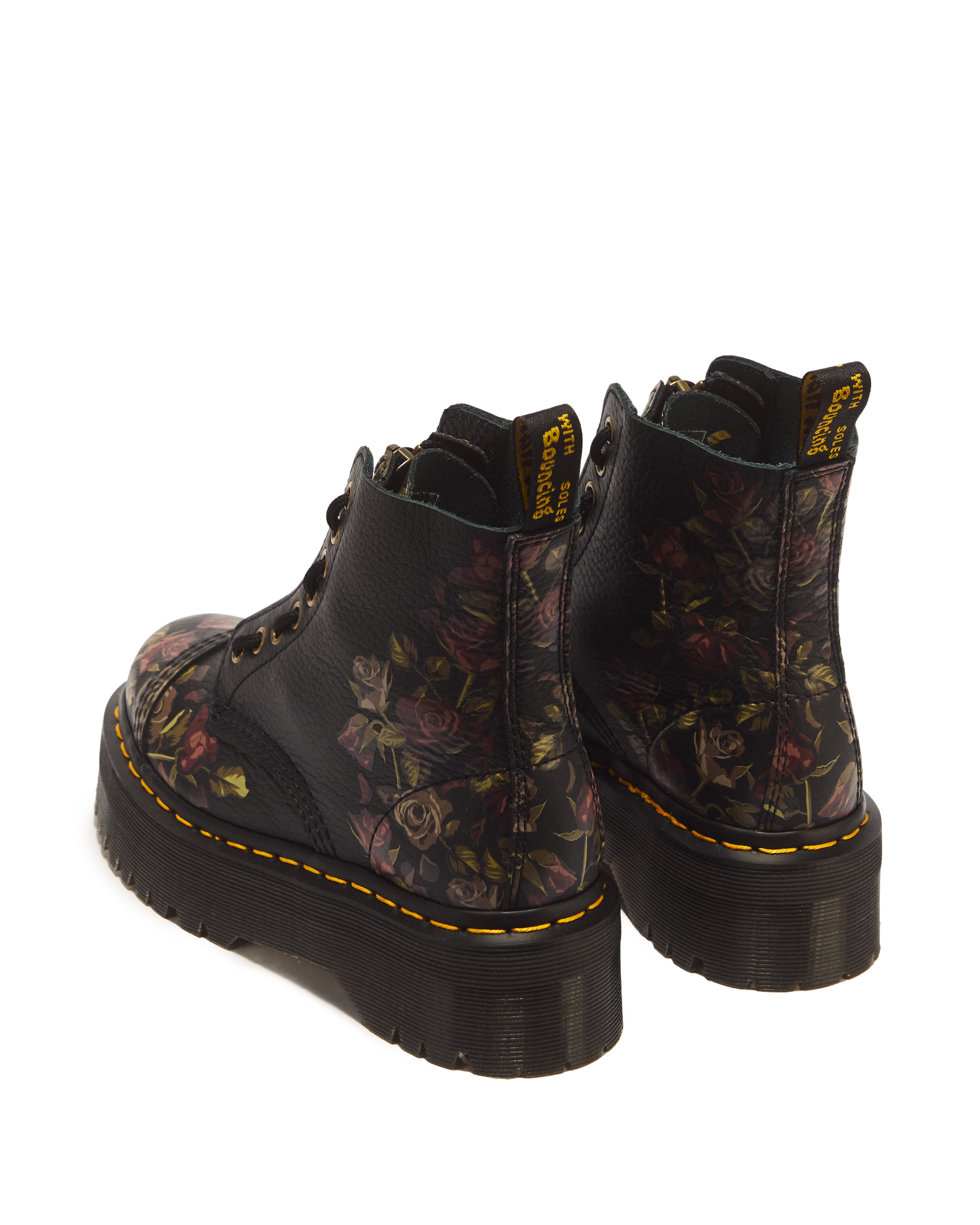 Boots Sinclair Decayed Roses en cuir Tumbled Nappa