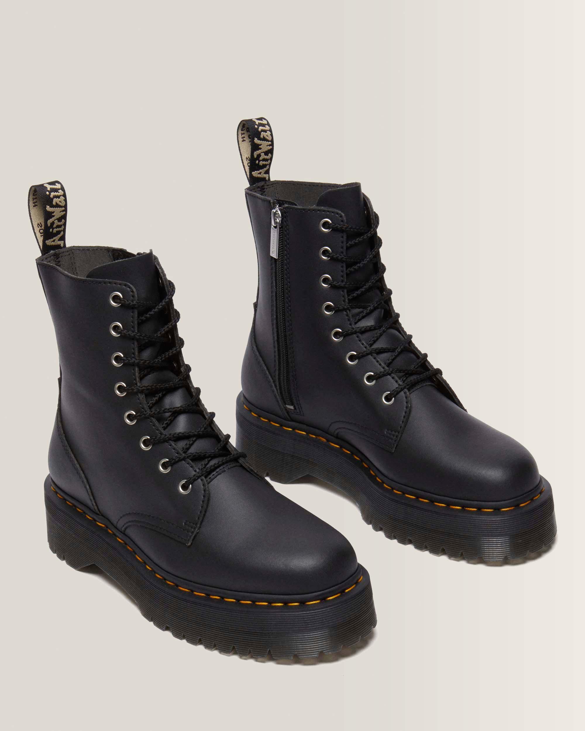 Boots plateformes Jadon en cuir reconditionné